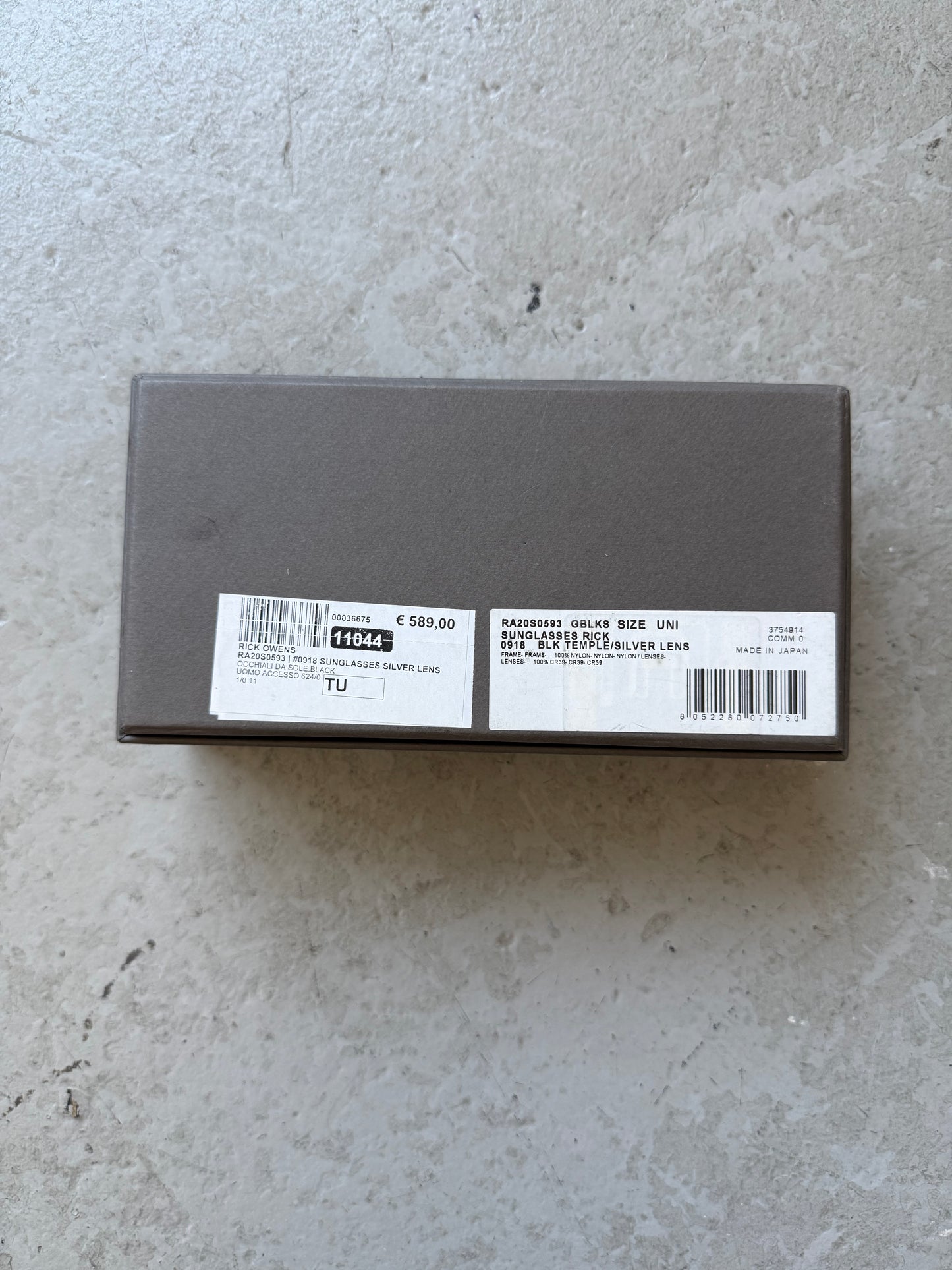 Rick Owens Temple Sunglasses (OS)