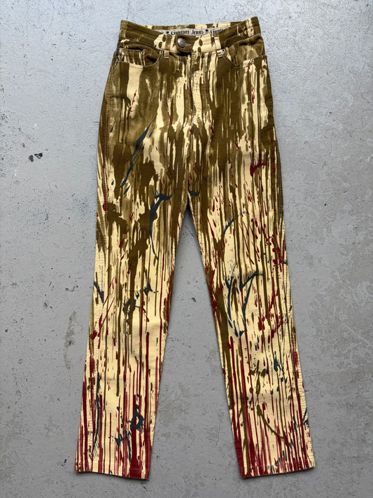 Jean Paul Gaultier AW98 Vampire Blood Drip Denim (36)