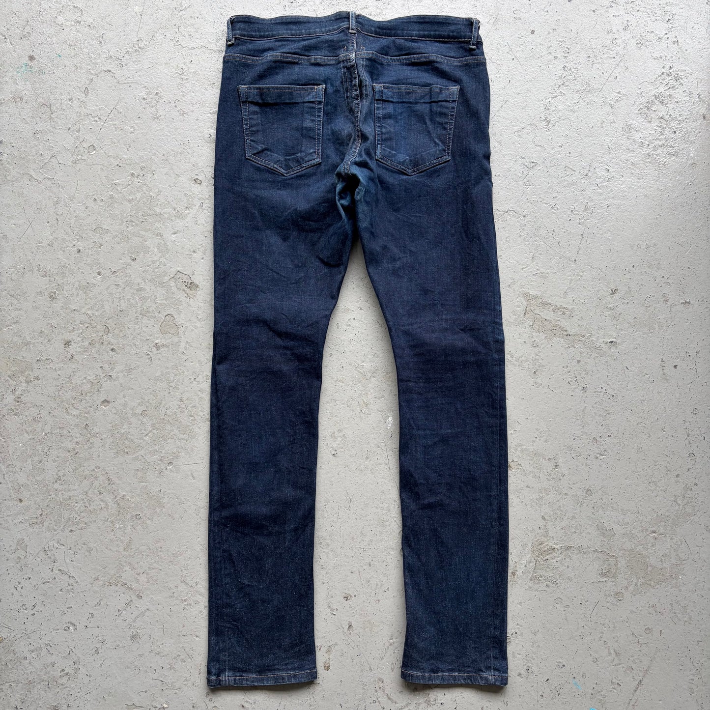 Rick Owens DRKSHDW SS17 Unwashed Blue Detroit Cut Denim (36)