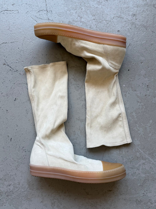 Rick Owens Suede Sock Sneakers (44.5)