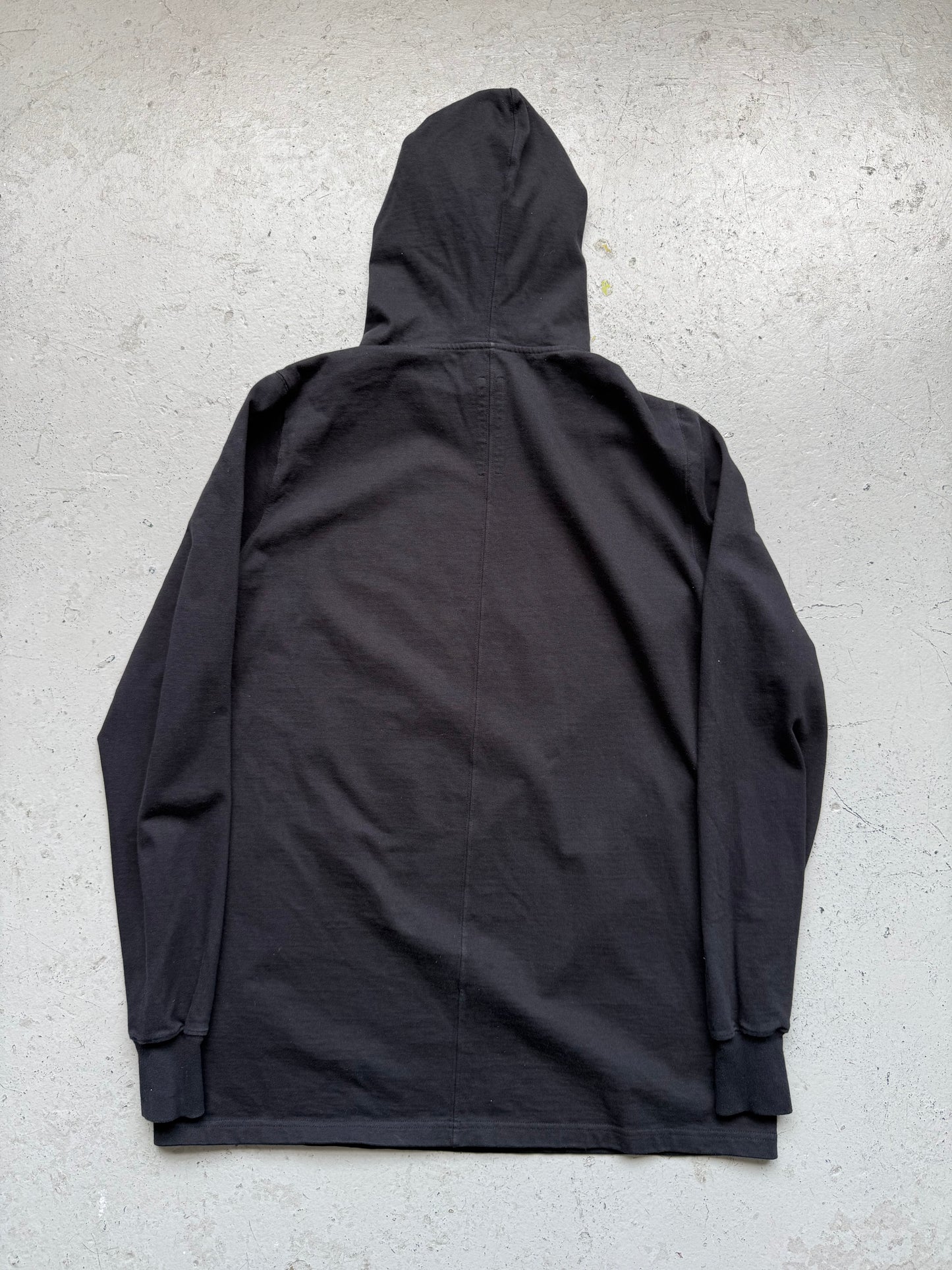 Rick Owens DRKSHDW SS18 Black Drawstring Hoodie (M)