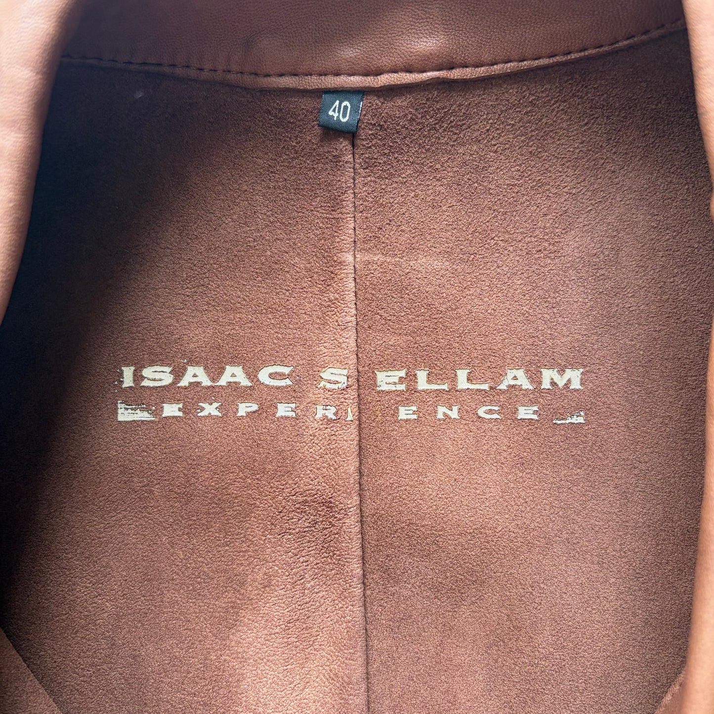 Isaac Sellam Brown Leather Blazer (40)