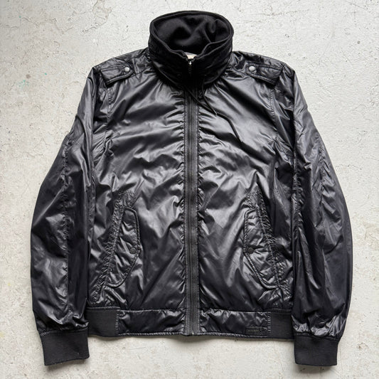 Diesel Black Nylon Zip Up (XL)