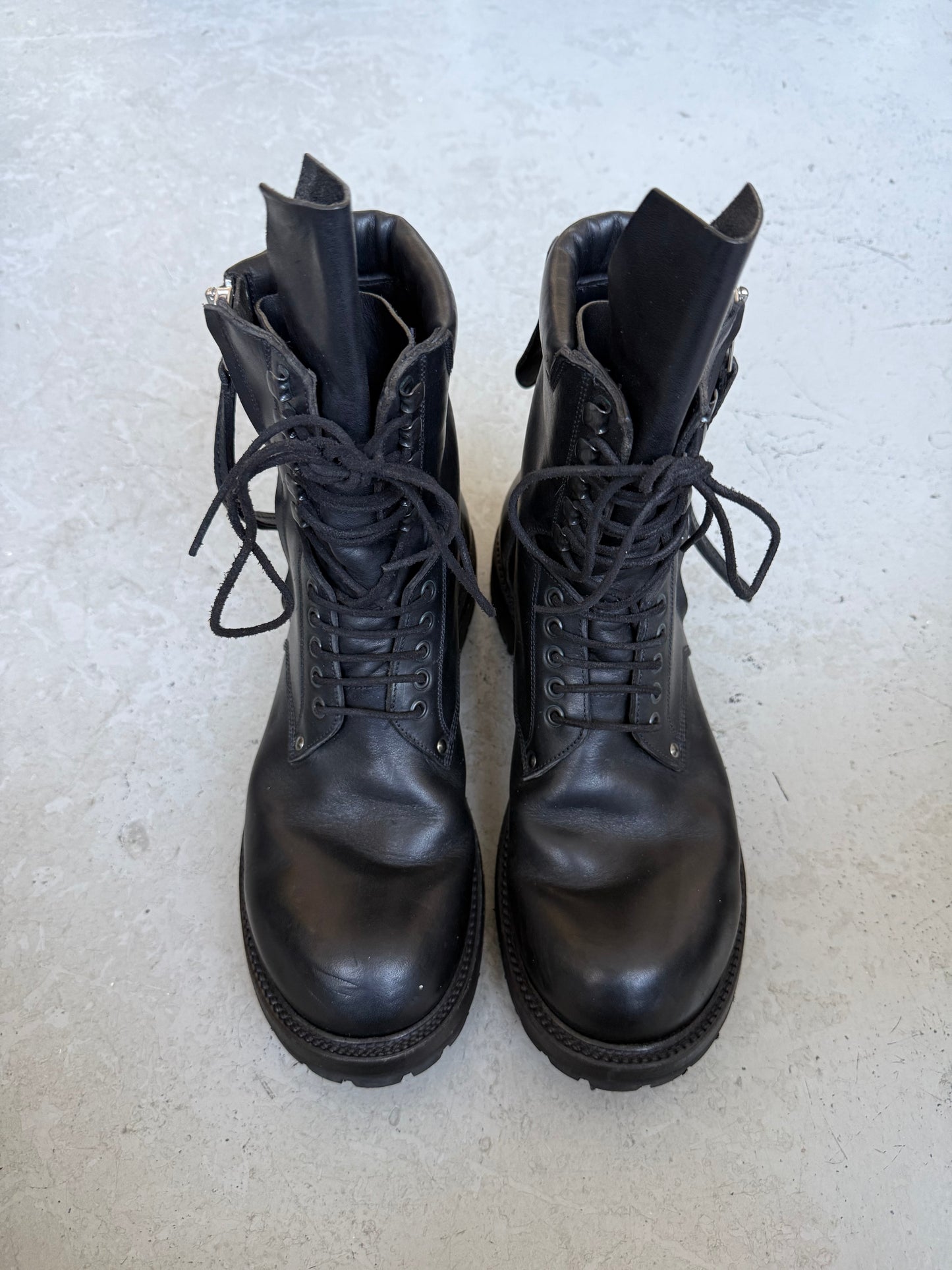 Rick Owens SS16 Cyclops Goodyear Combat Boots (45.5)