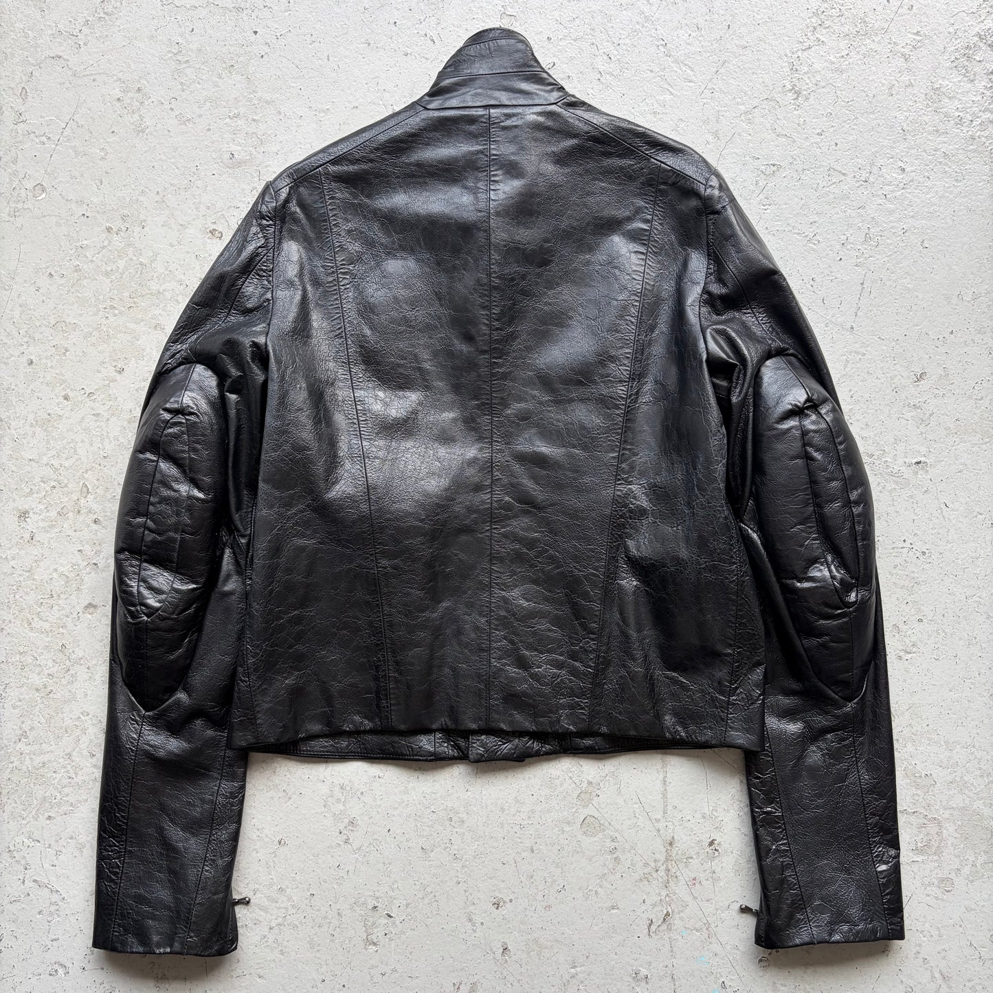 Julius FW23 Lamb Leather Elbo Padded Jacket (3)