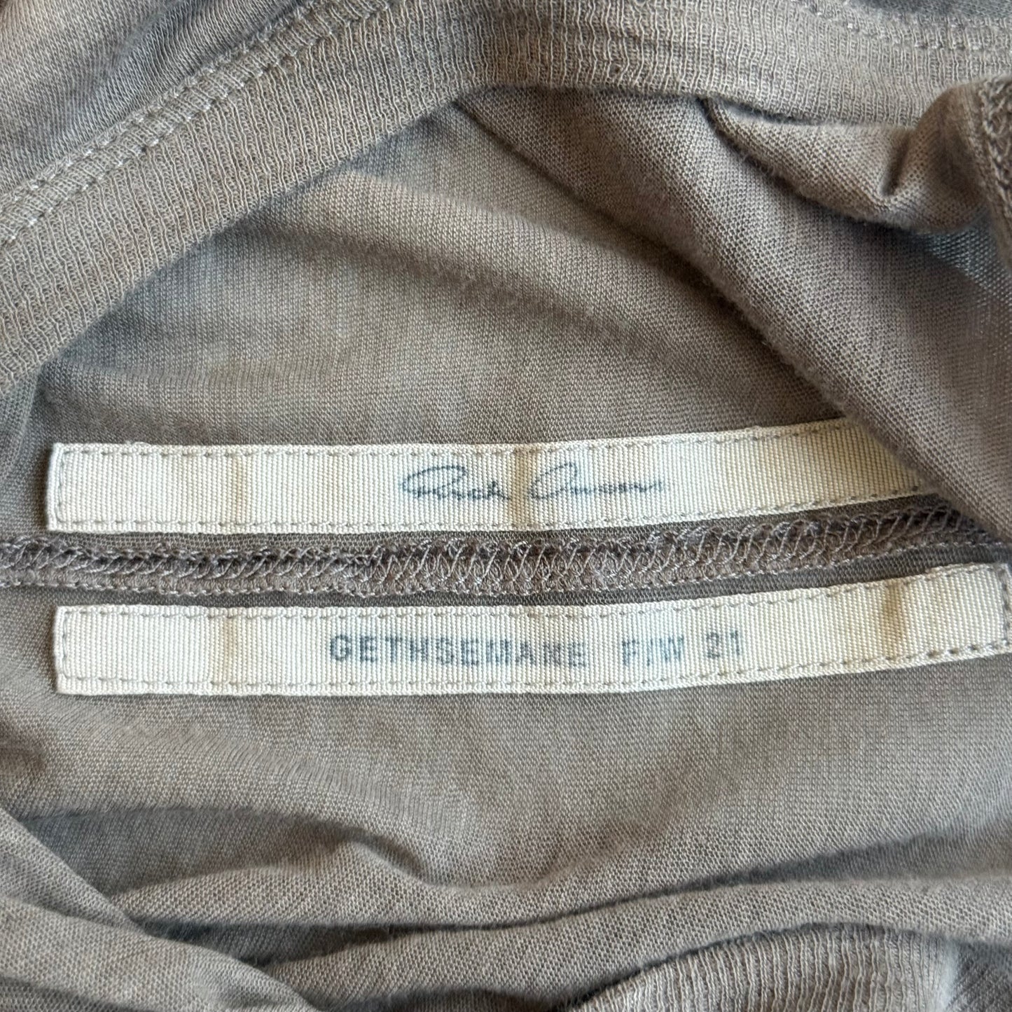 Rick Owens FW21 GETHSEMANE Dust Short Sleeve Shirt (XL)