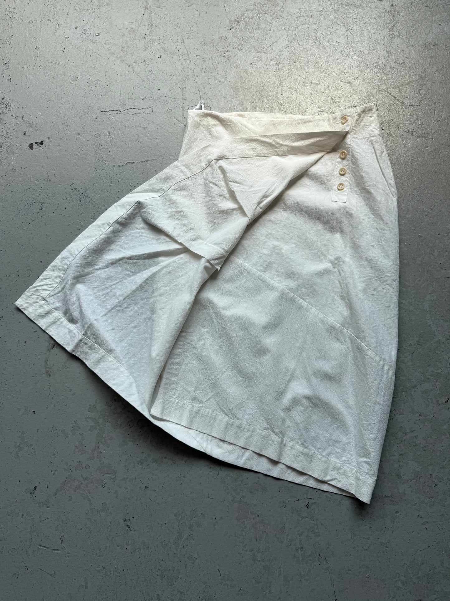 Masnada White Asymetrical Skirt (42)