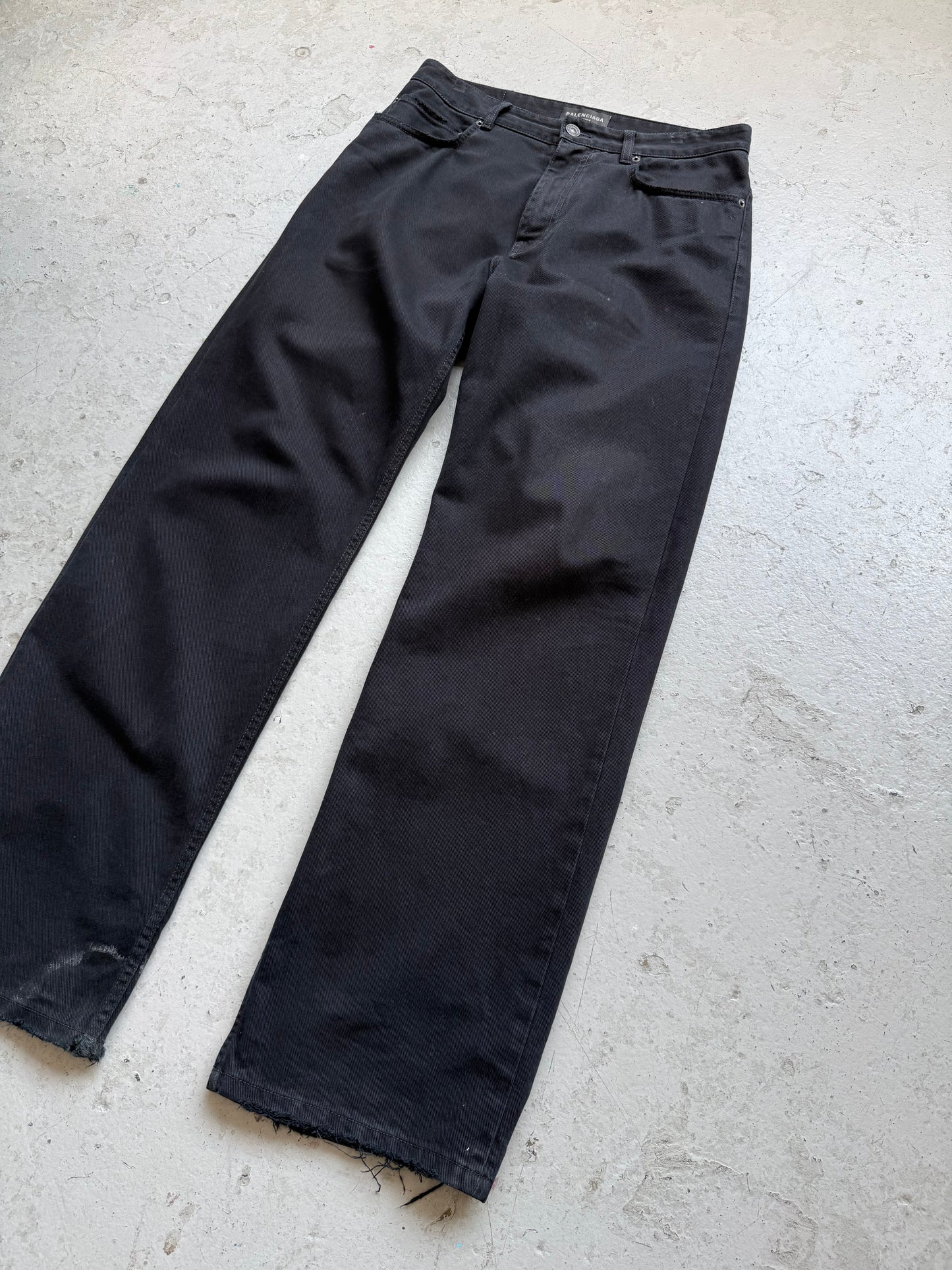 Balenciaga Black Straight Leg Denim (M)