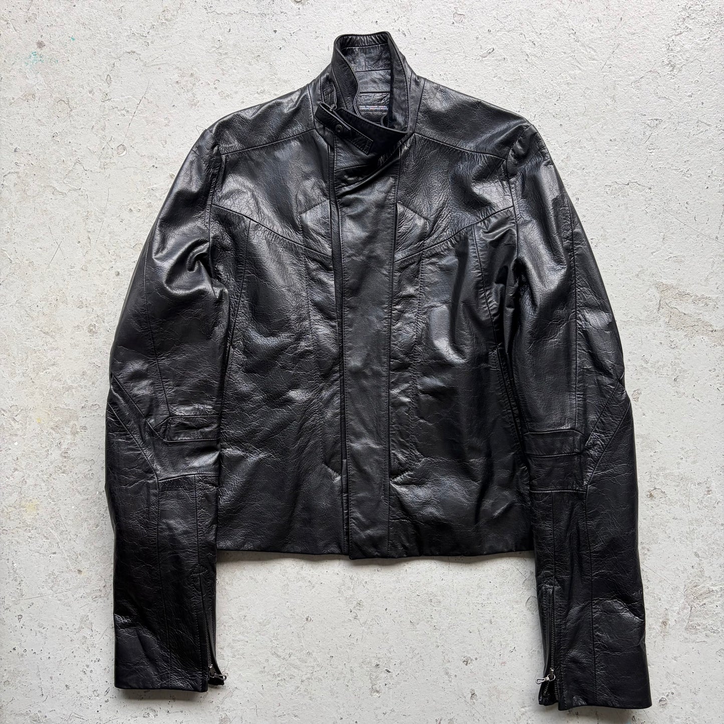 Julius FW23 Lamb Leather Elbo Padded Jacket (3)