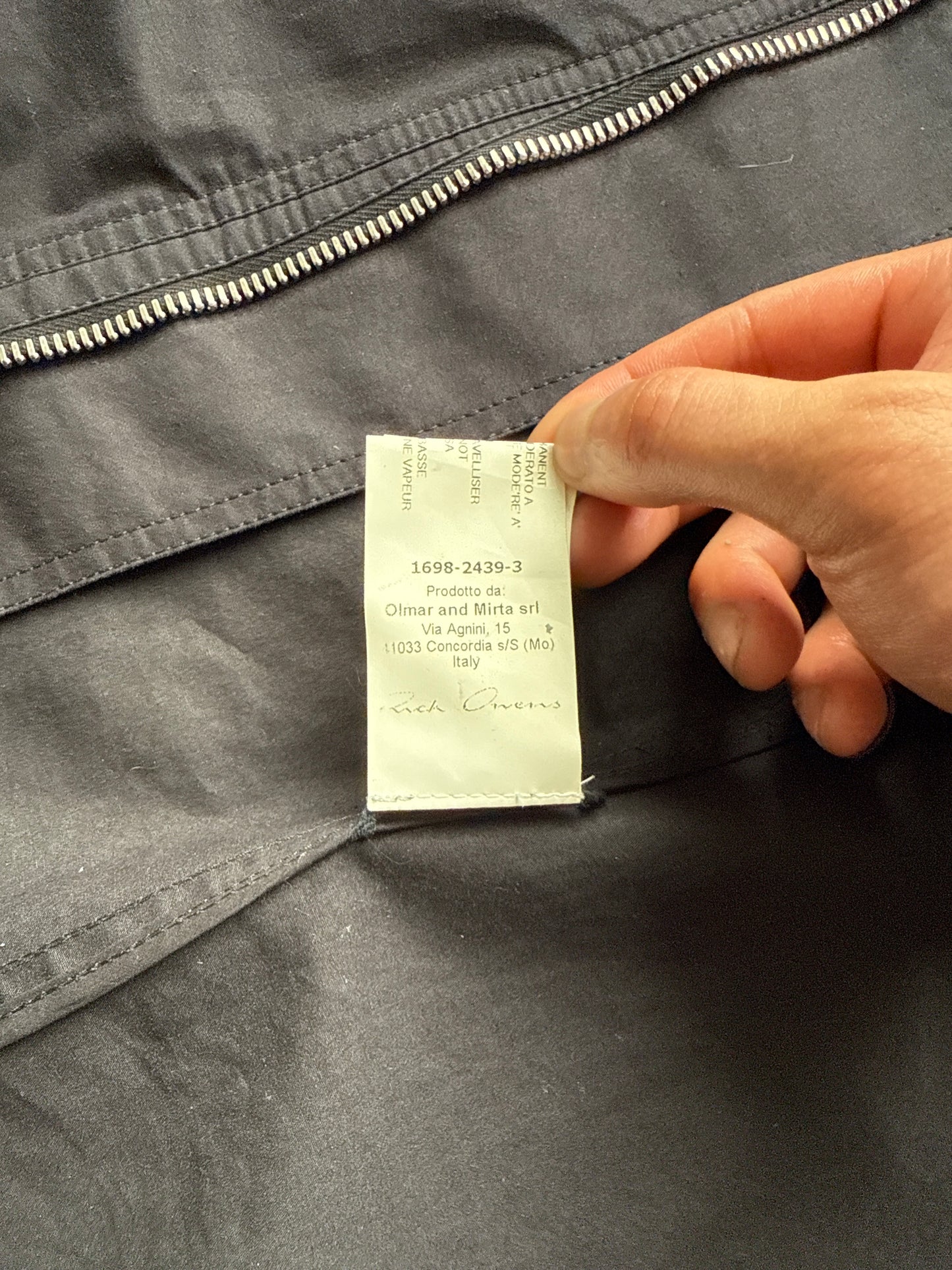 Rick Owens SS14 VICIOUS Sleeveless Assymetrical Zip Jacket (M)
