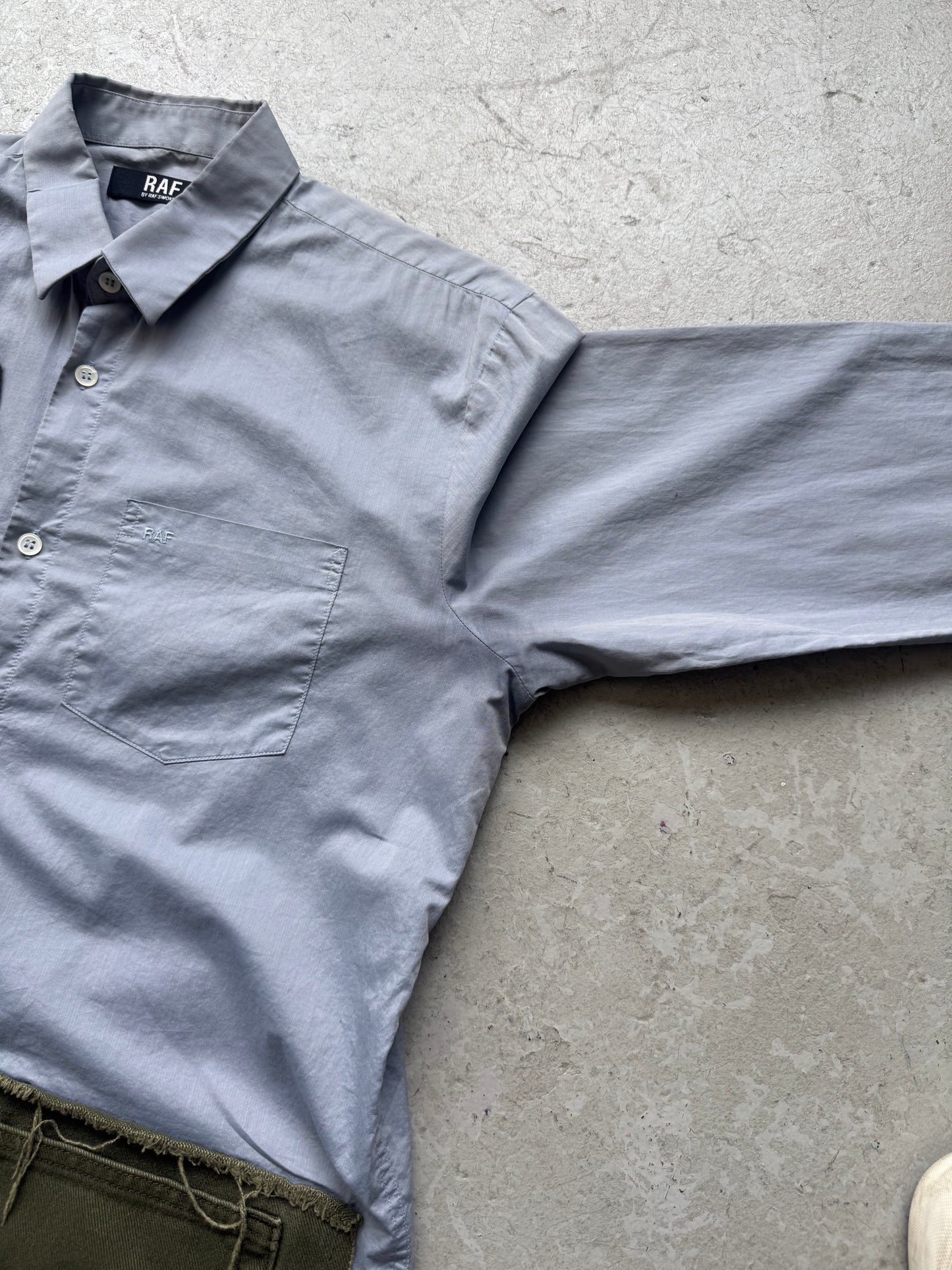 RAF by Raf Simons Patchwork Button Up (XL)
