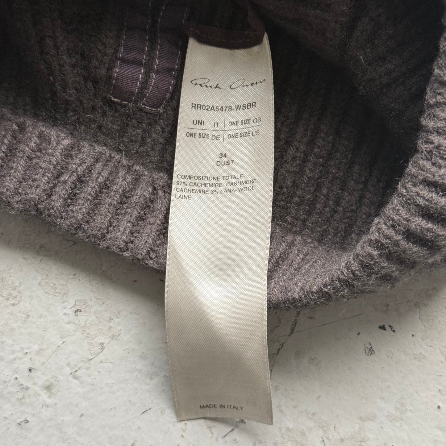 Rick Owens FW21 GETHSEMANE Balaclava  (OS)