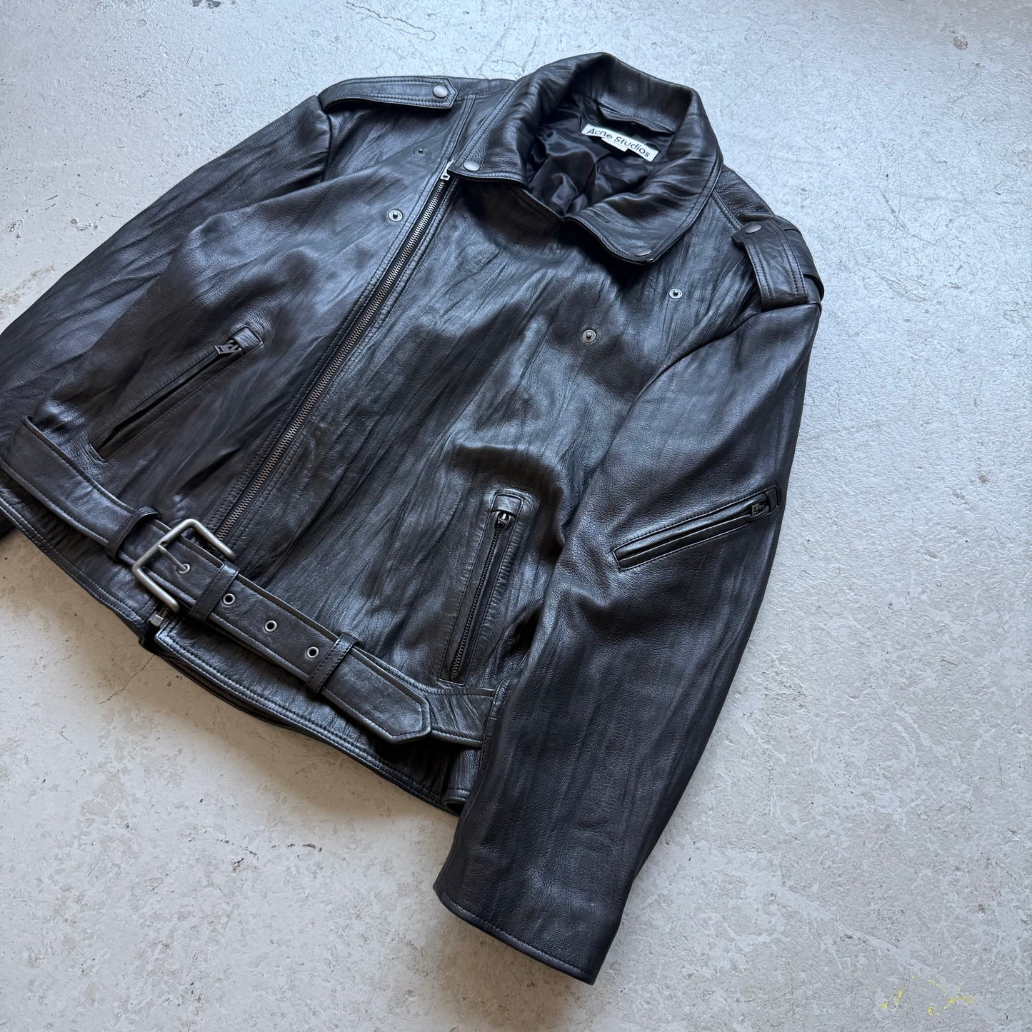 Acne Studios Lamb Leather Jacket (38)