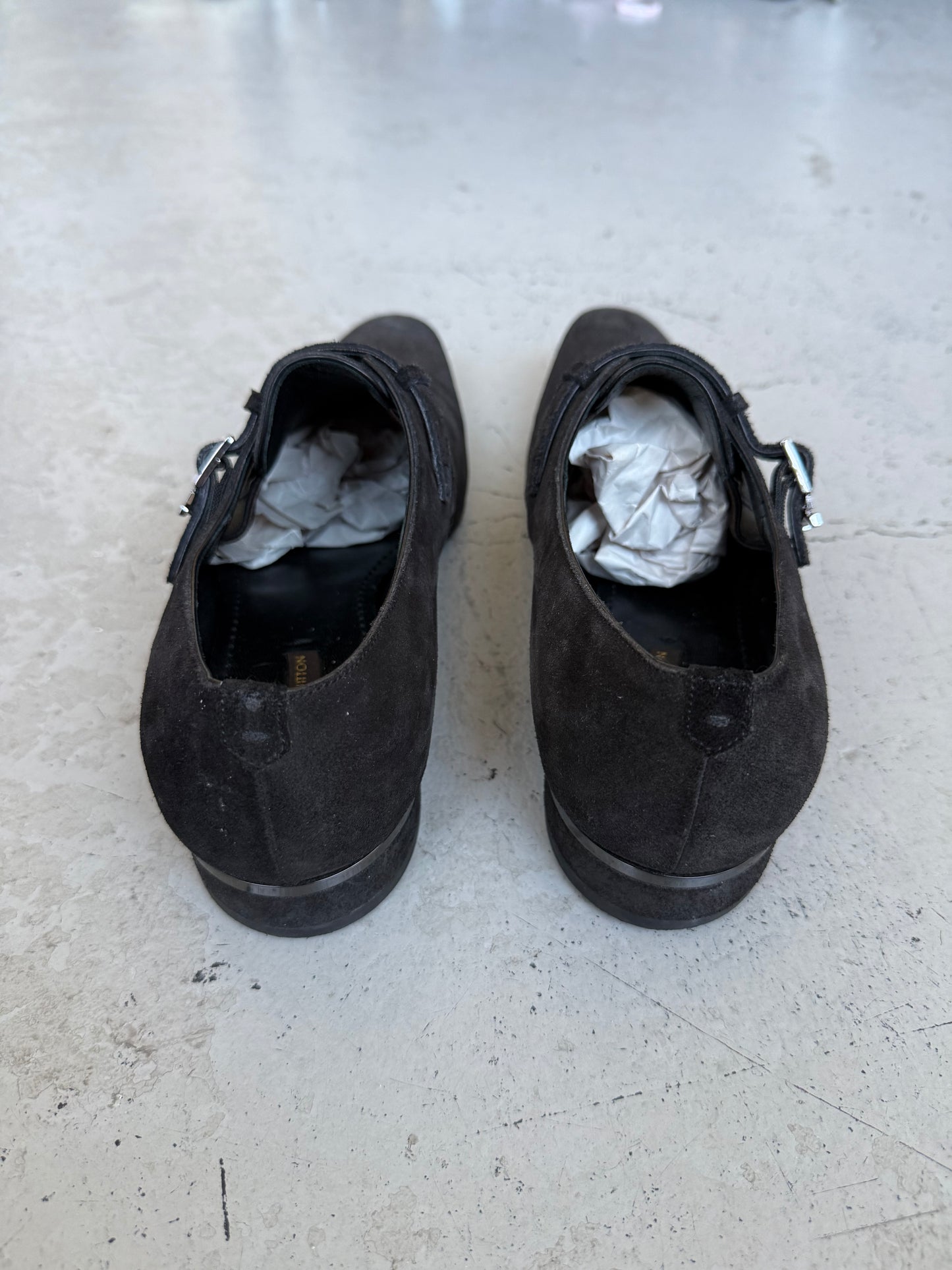 Louis Vuitton Oxford Suede Dress Shoes (8.5)