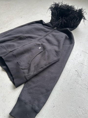 1017 Alyx 9SM Ostrich Feather Zip Up Hoodie (XL)