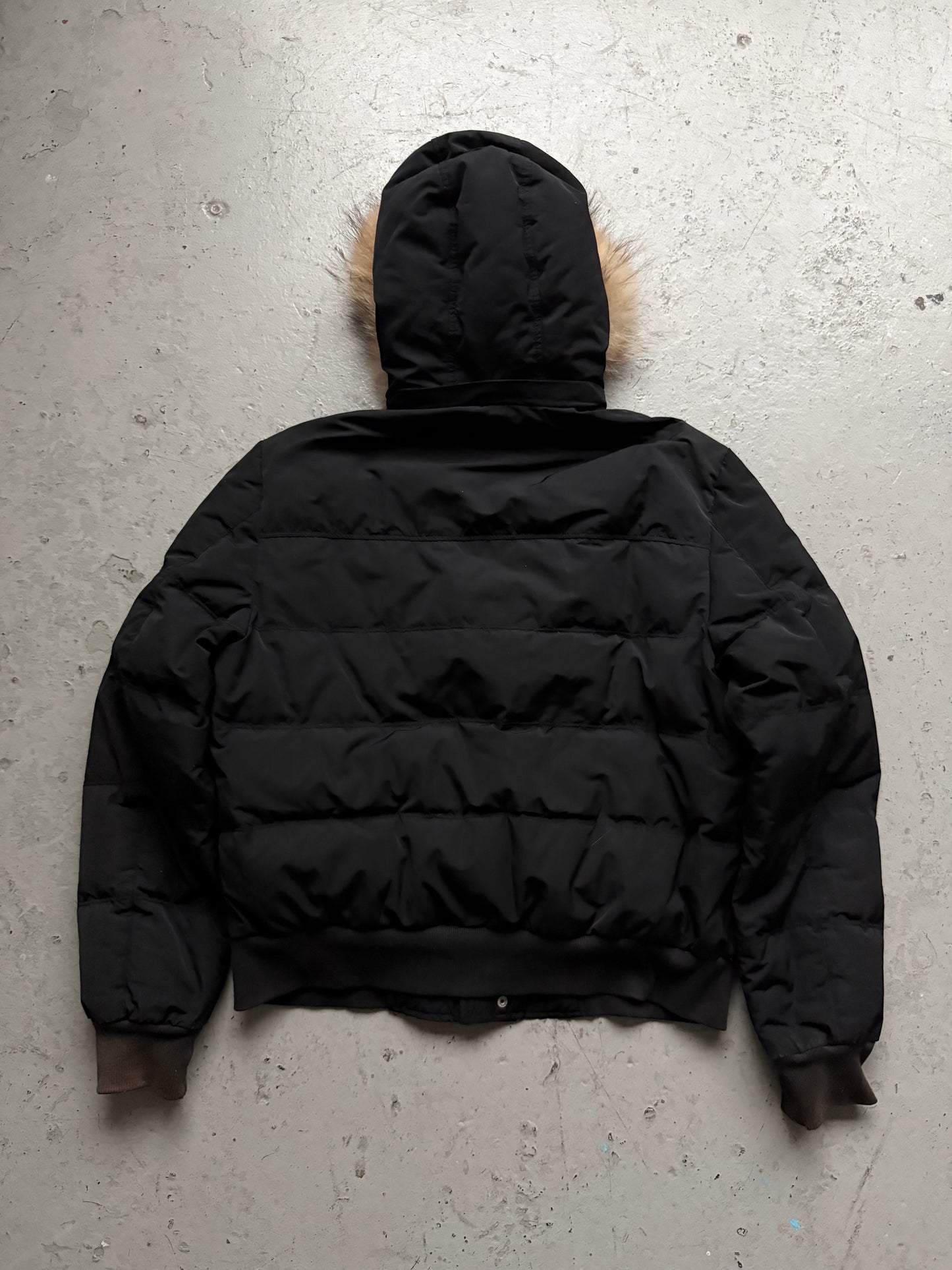 Moschino Black Fur Hooded Black Jacket (52)