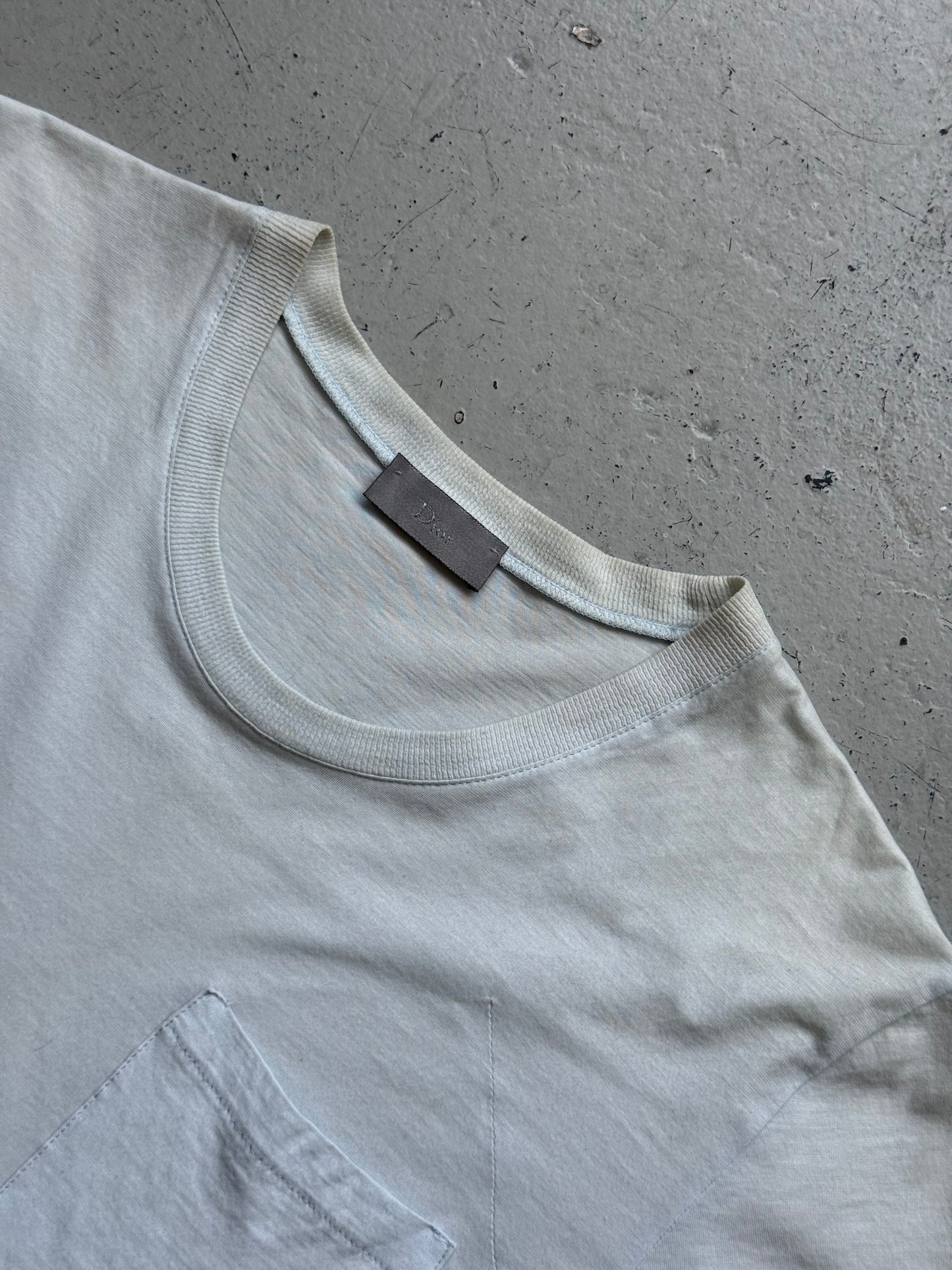 Dior Homme AW06 White Pocket T Shirt (XS)