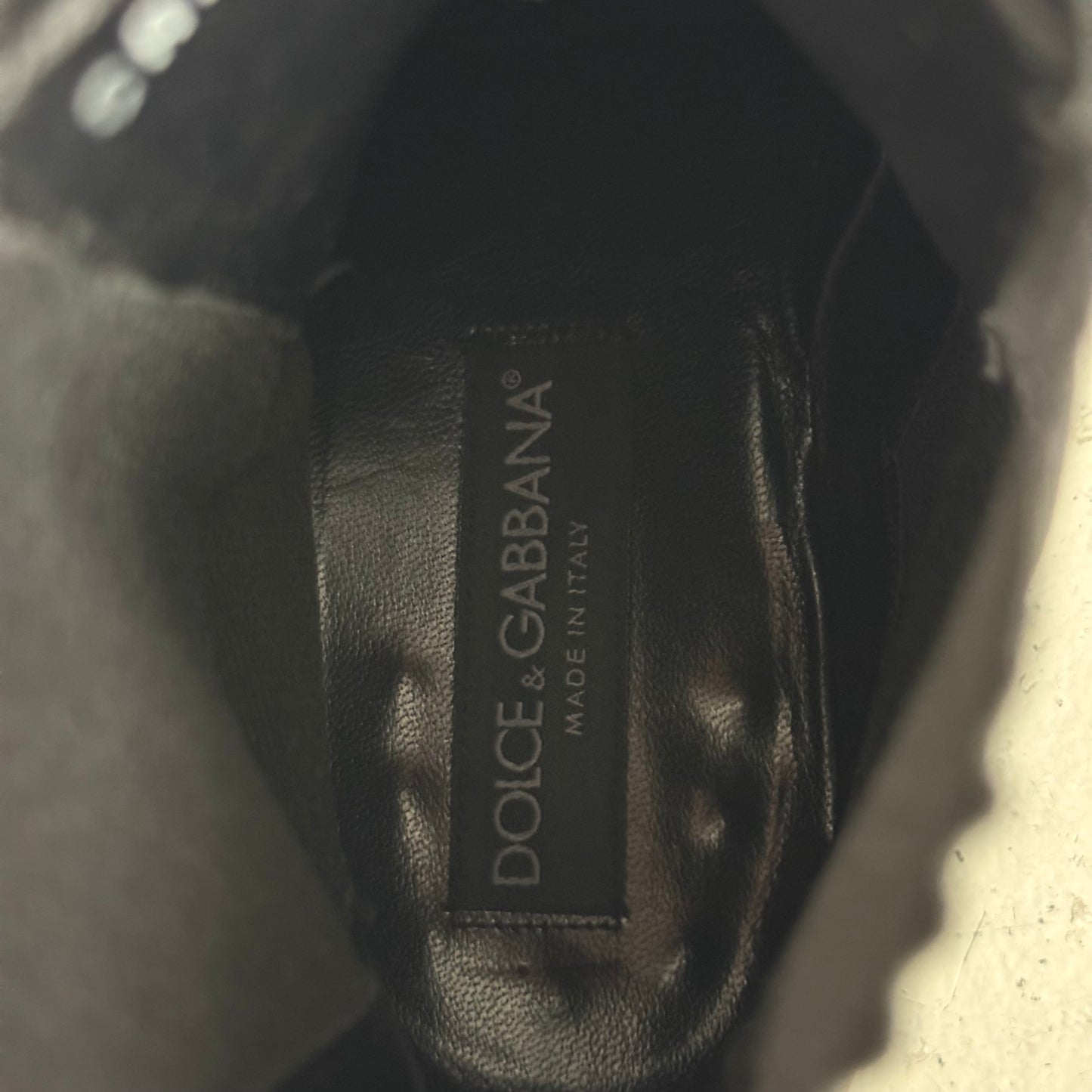 Dolce & Gabbana Black Leather Double Buckle Chelsea Boots (8)
