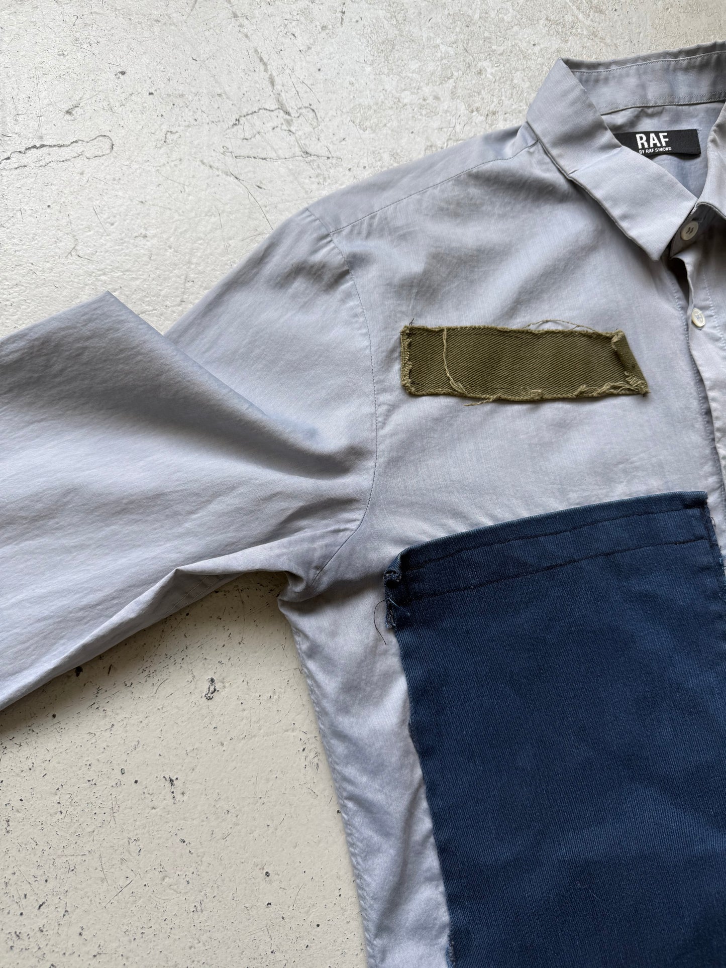 RAF by Raf Simons Patchwork Button Up (XL)