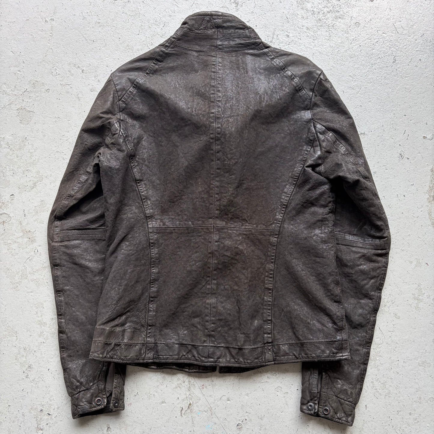 Julius FW12 "Resonance" Crinkled Lamb Leather Black Jacket (2)
