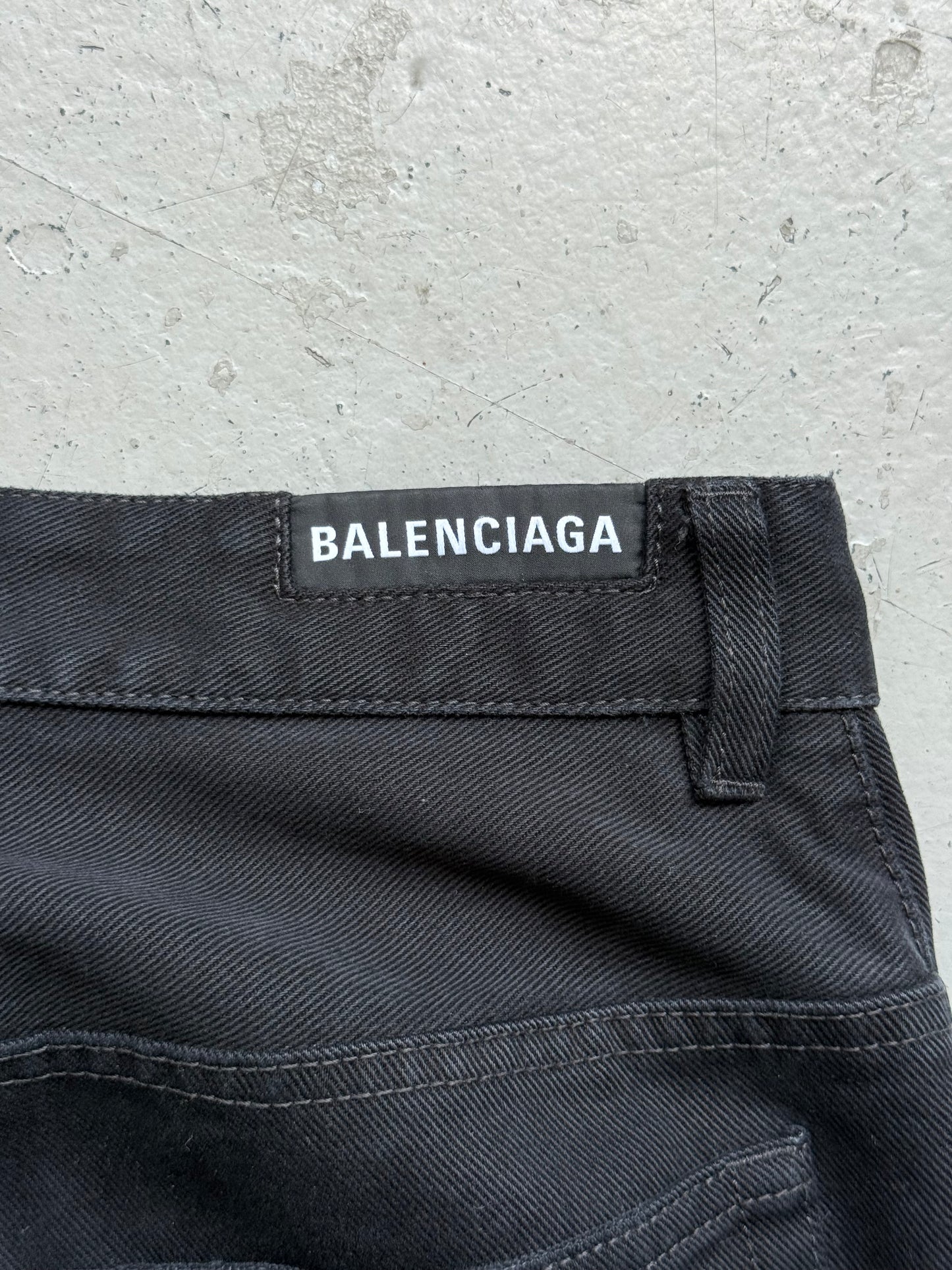 Balenciaga Black Straight Leg Denim (M)