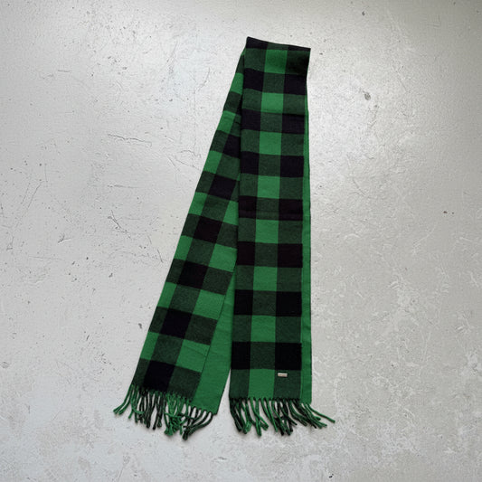 Dior Homme Green Plaid Scarf (OS)