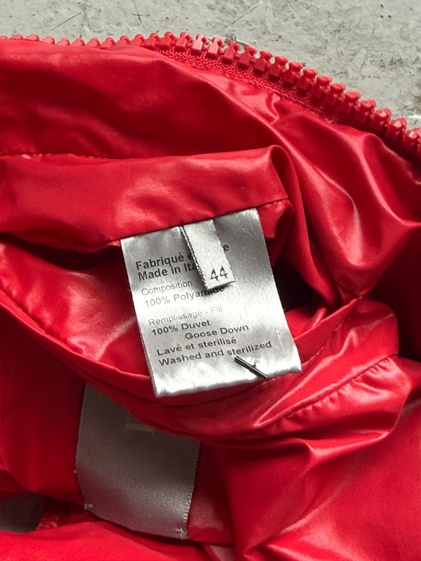 Dior Homme AW07 "Navigate" Red Hooded Puffer Vest (44)