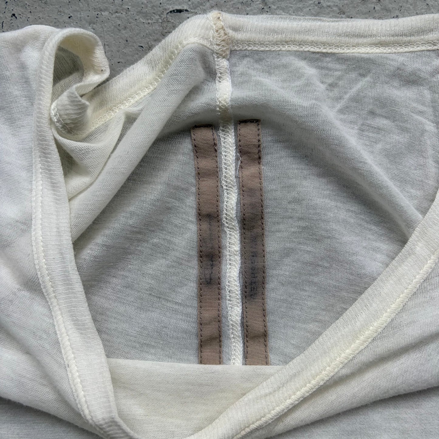 Rick Owens FW21 GETHSEMANE Milk Short Sleeve Shirt (XXL)