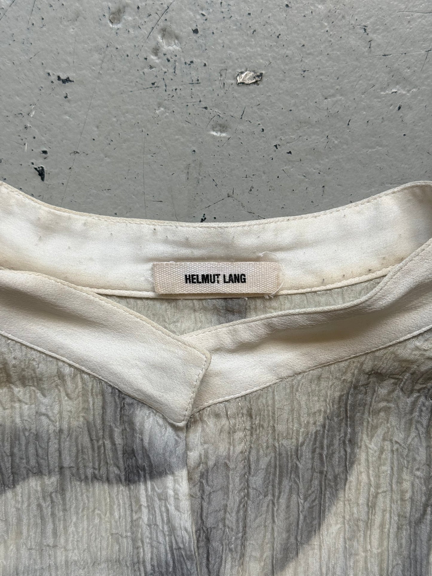 Helmut Lang Silk Marble Shirt (M)