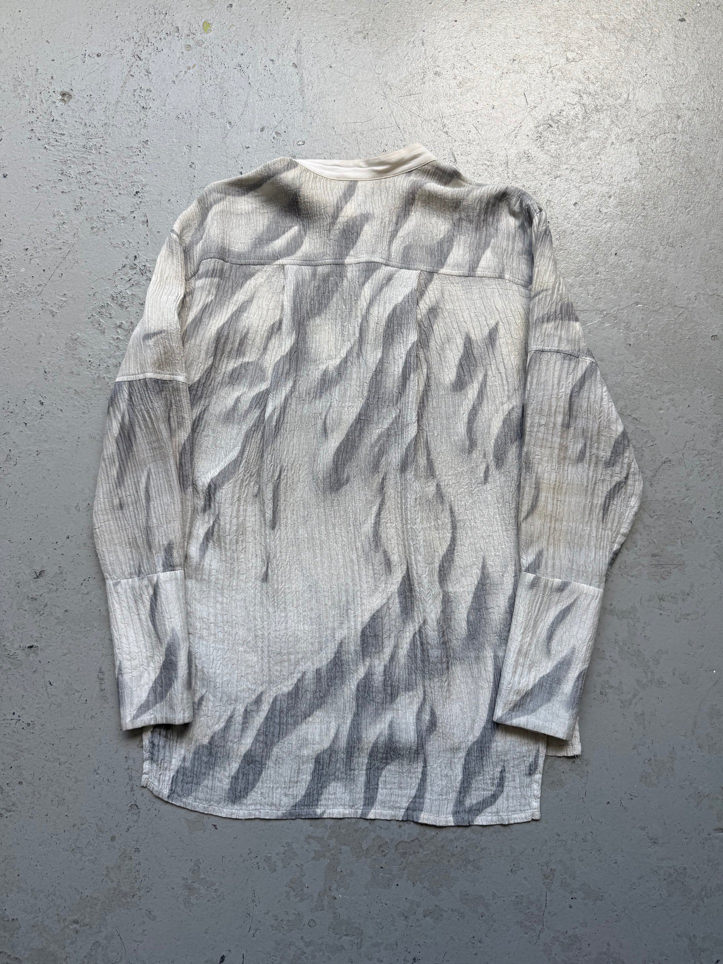 Helmut Lang Silk Marble Shirt (M)