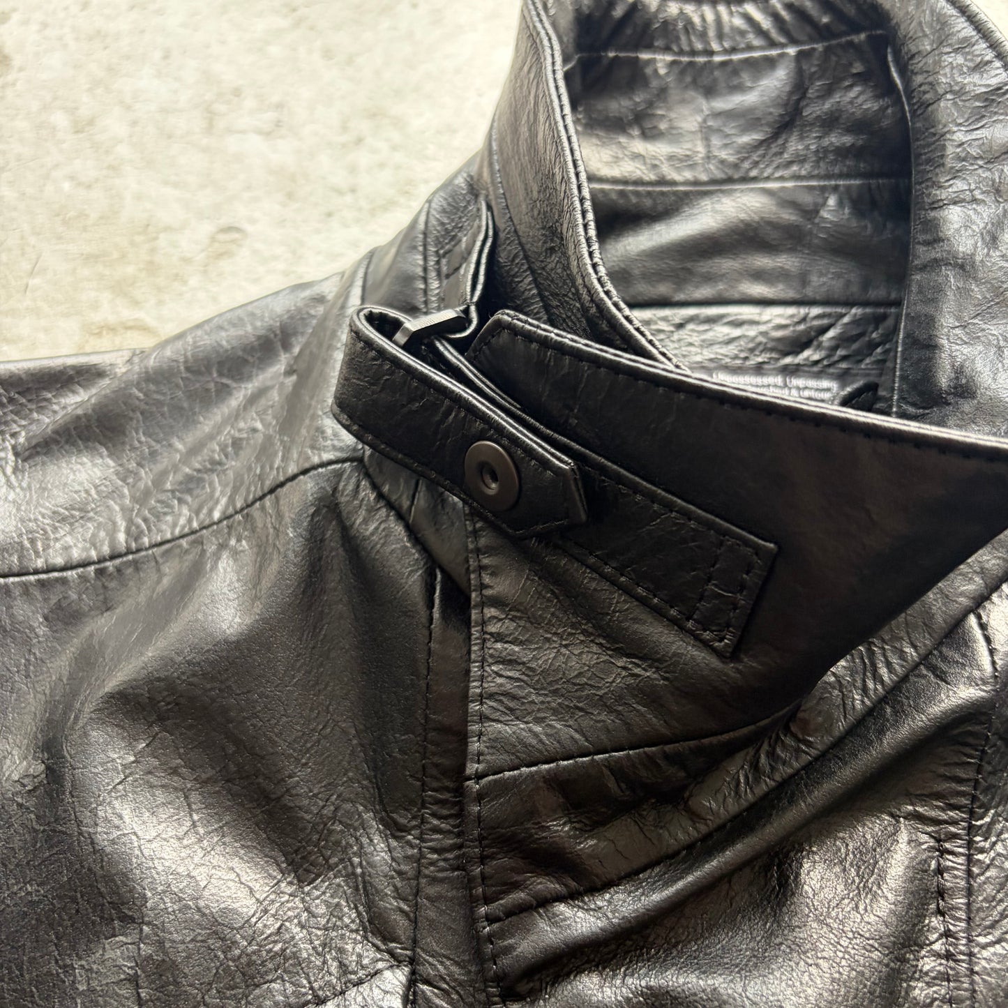 Julius FW23 Lamb Leather Elbo Padded Jacket (3)