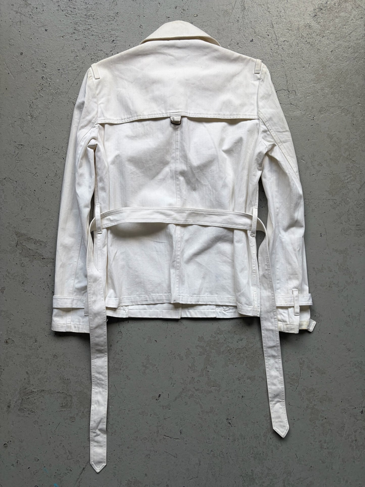 Dolce & Gabbana White Belted Jacket (30/44)