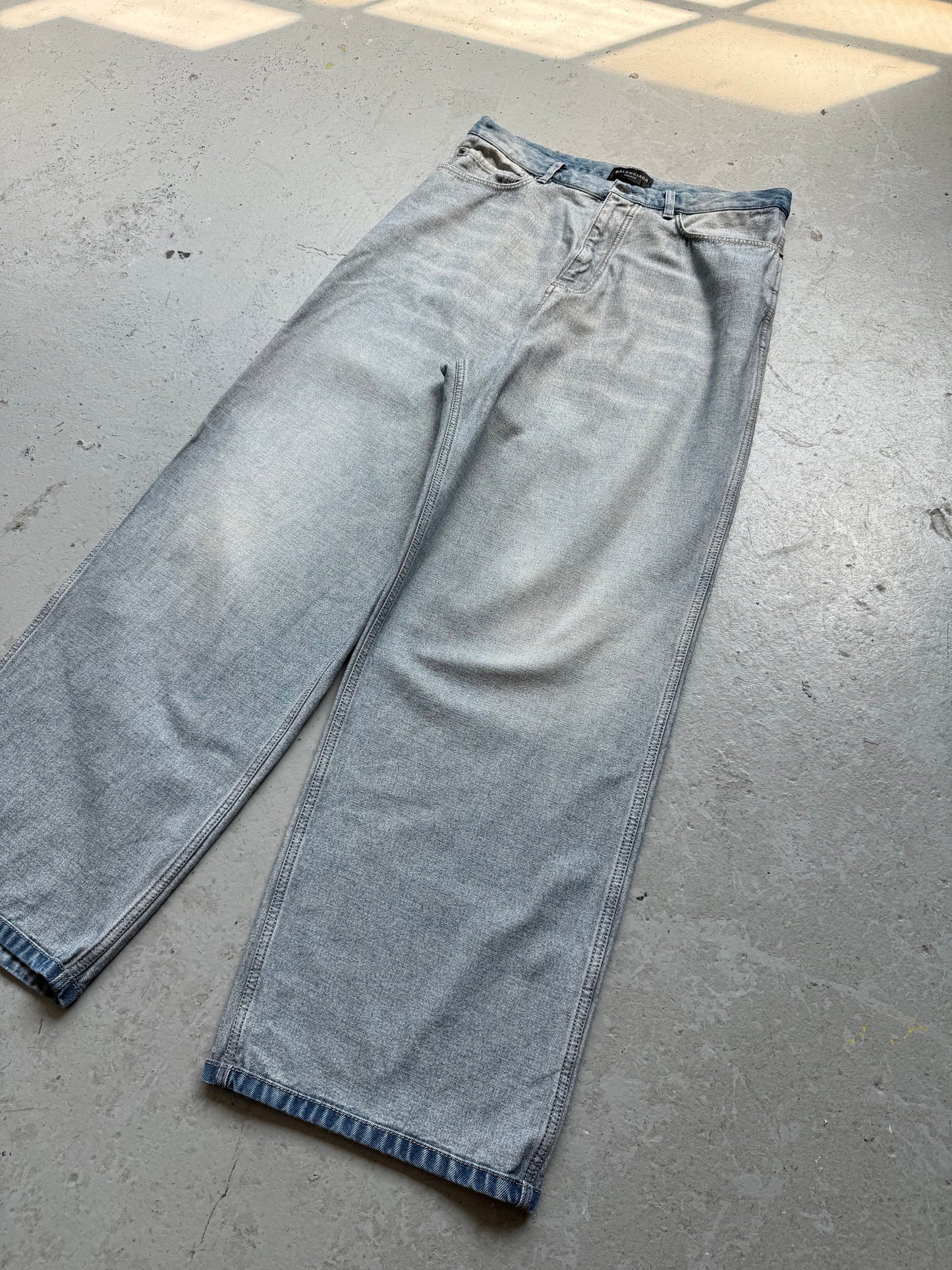 Balenciaga Inside Out Wide Leg Denim (S)