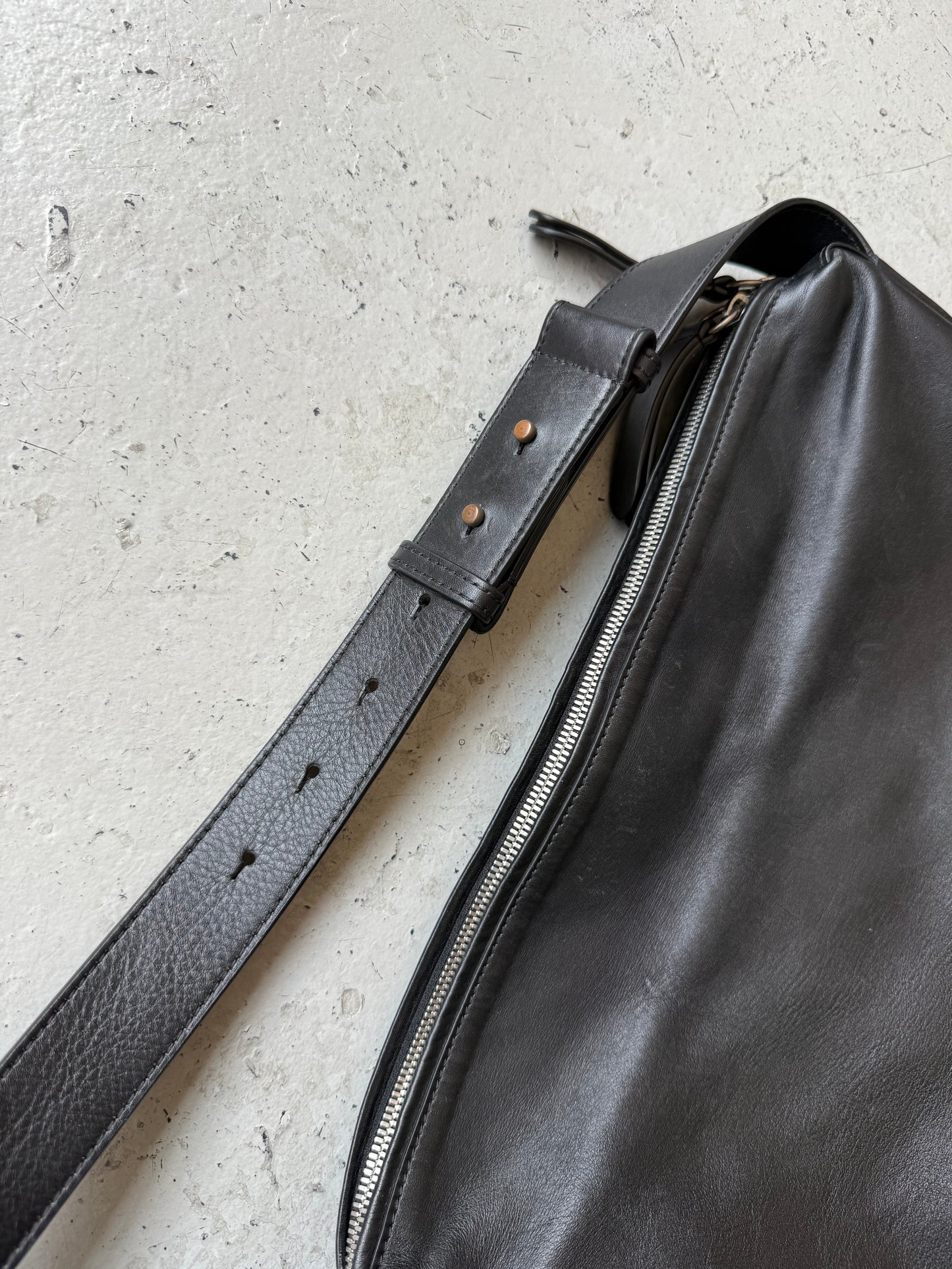 Dries Van Noten Leather Messenger Bag (OS)