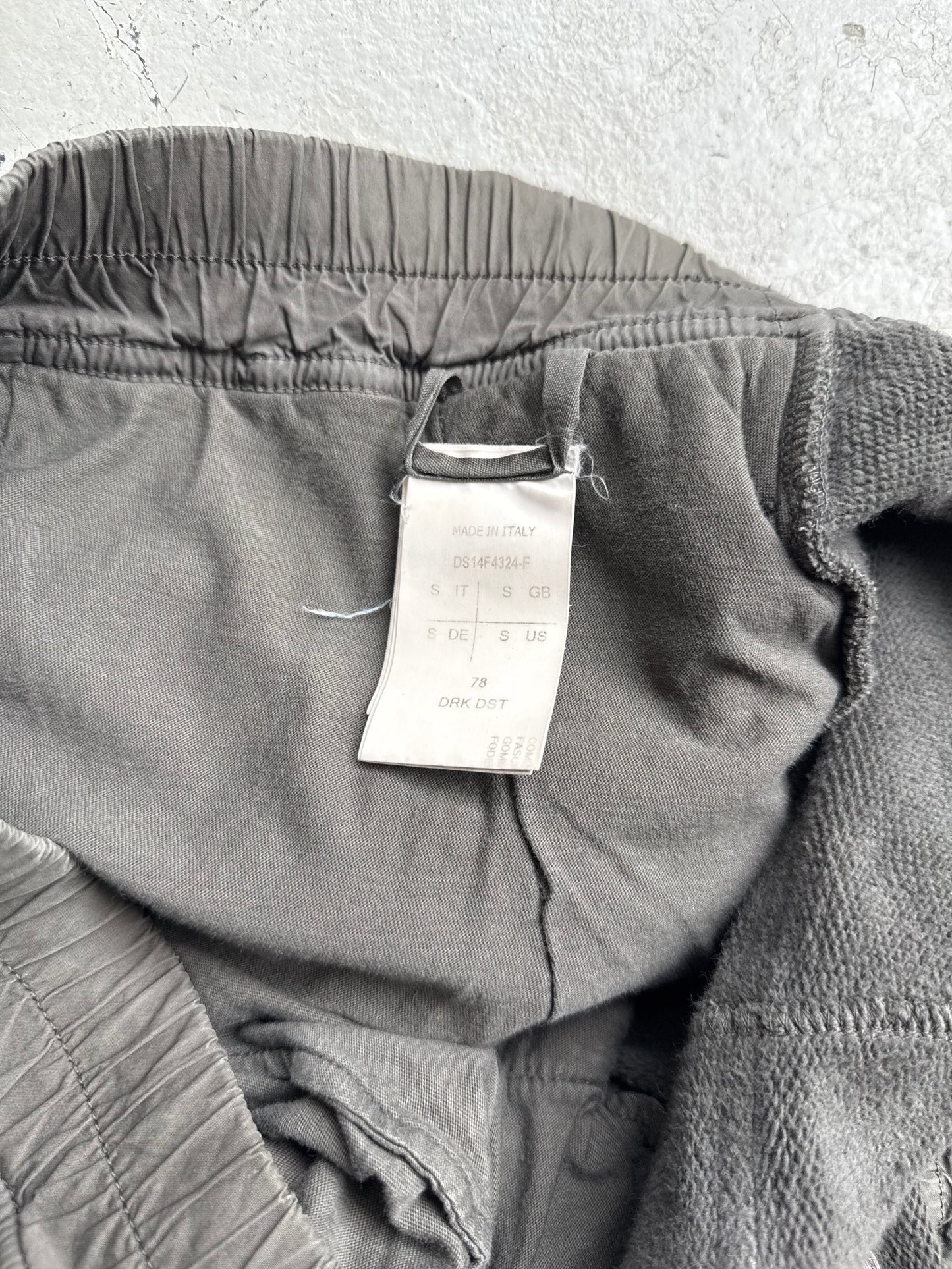 Rick Owens DRKSHDW FW14 Dark Dust Cotton Pod Shorts (S)