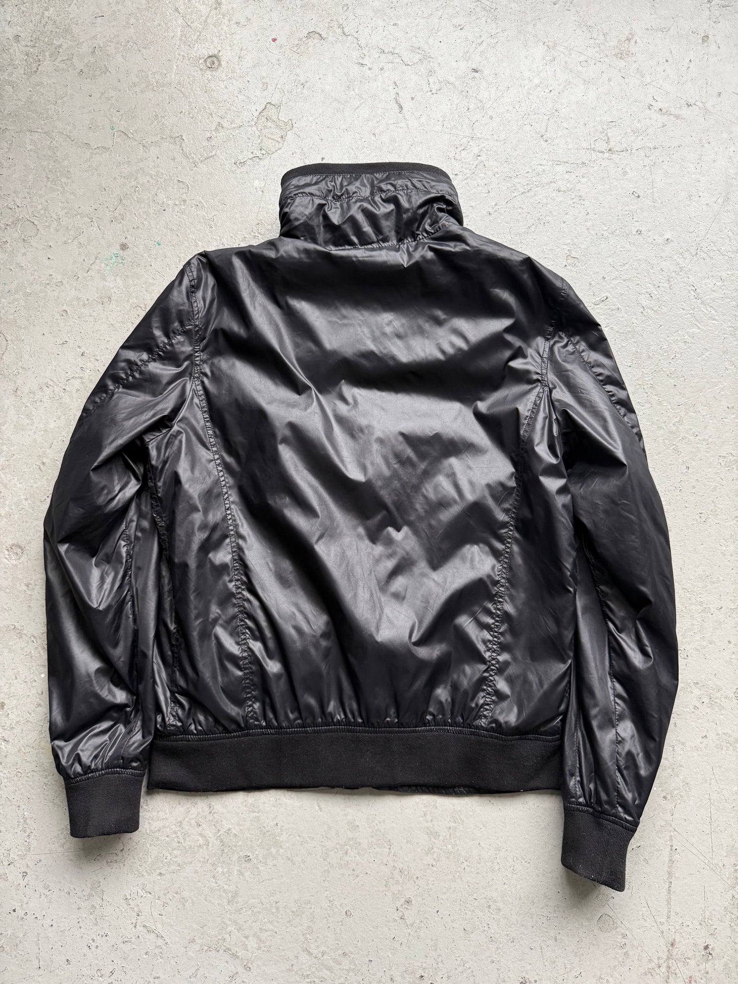 Diesel Black Nylon Zip Up (XL)