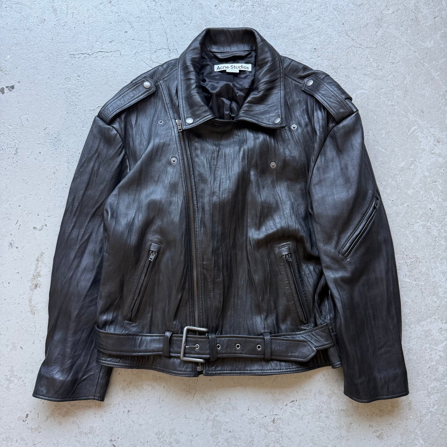 Acne Studios Lamb Leather Jacket (38)