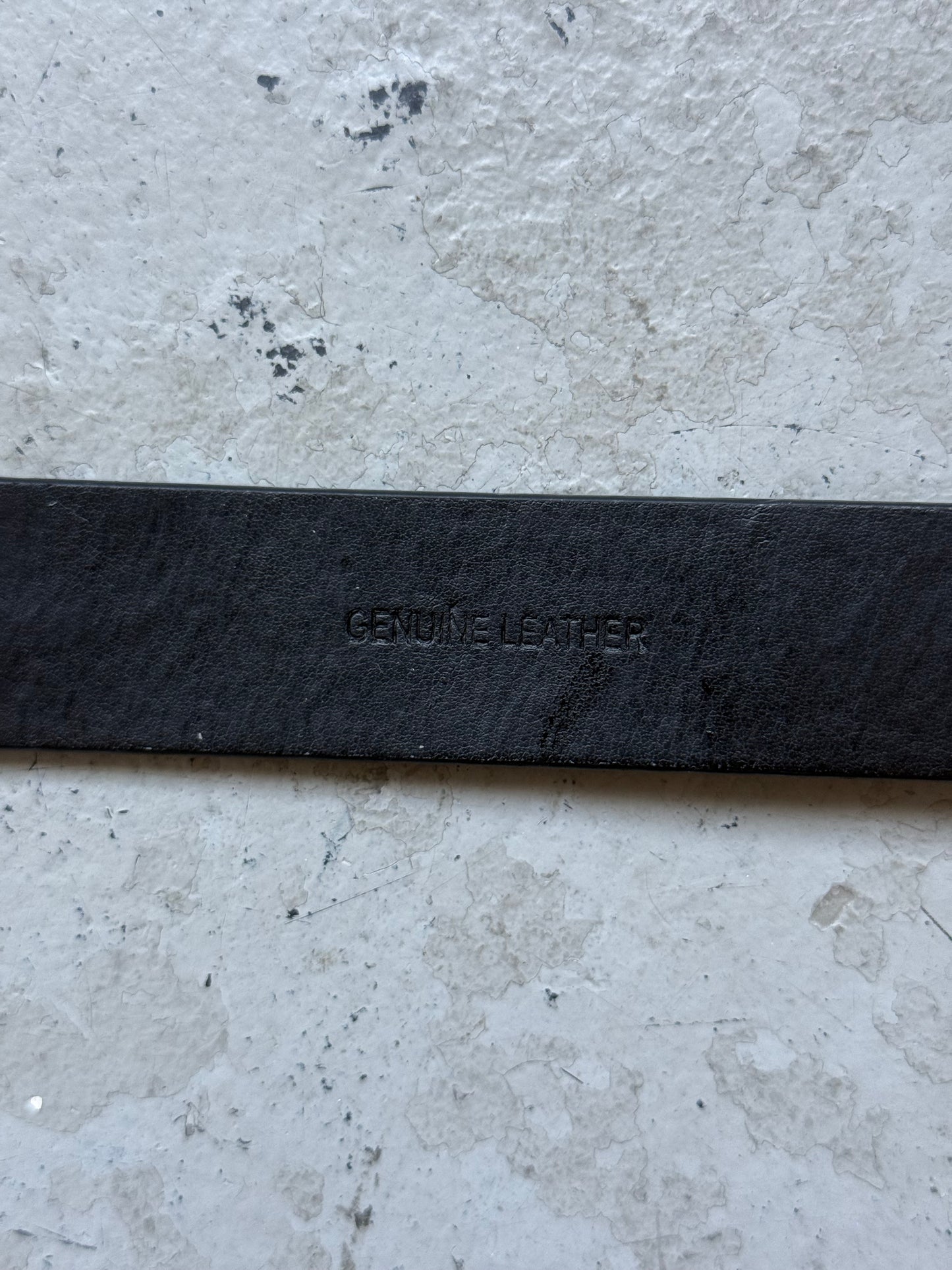 Vivienne Westwood Black Leather Belt With Silver Buckle (OS)