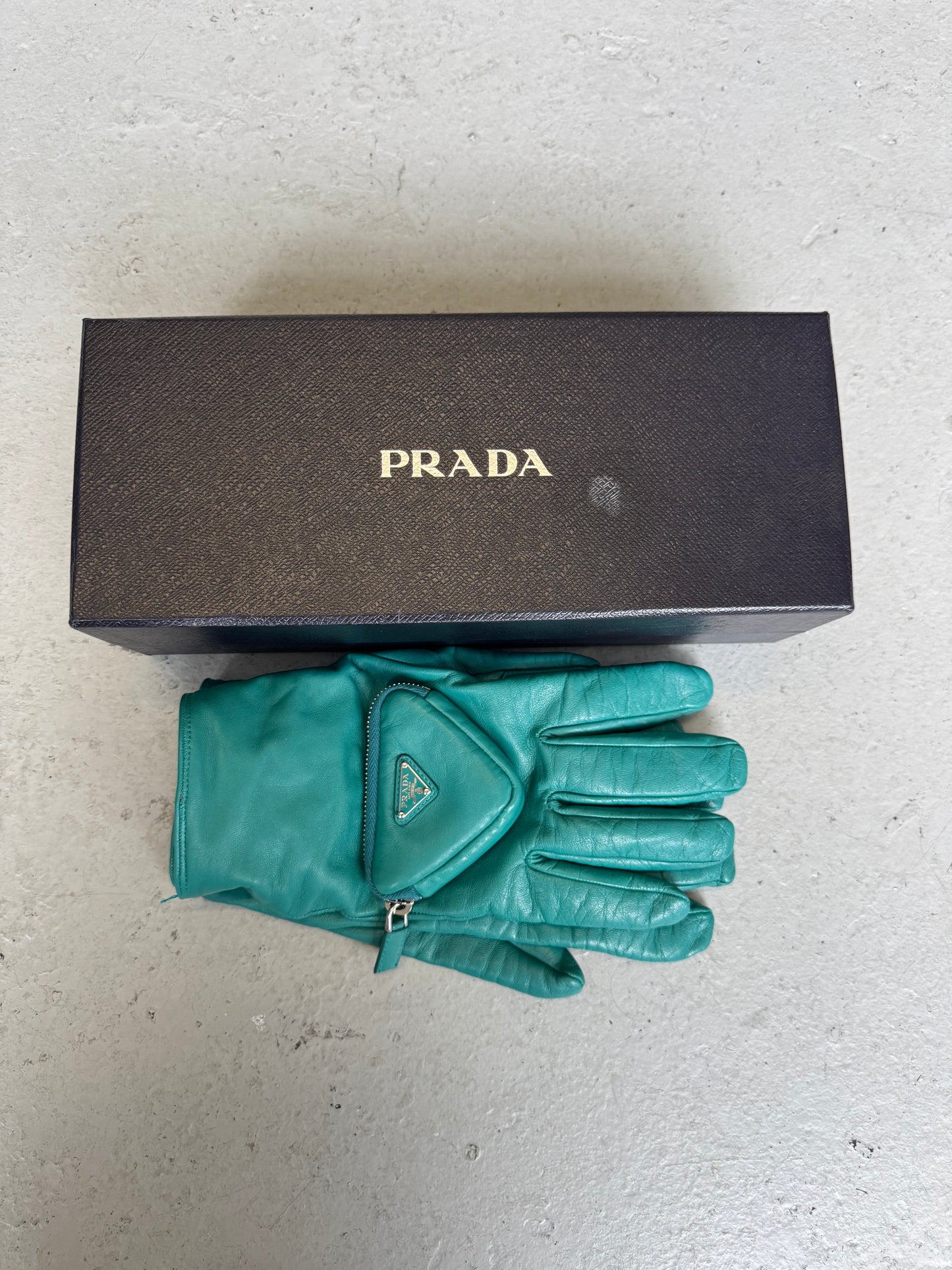Prada by Raf Simons FW21 Nappa Leather Pocket Gloves