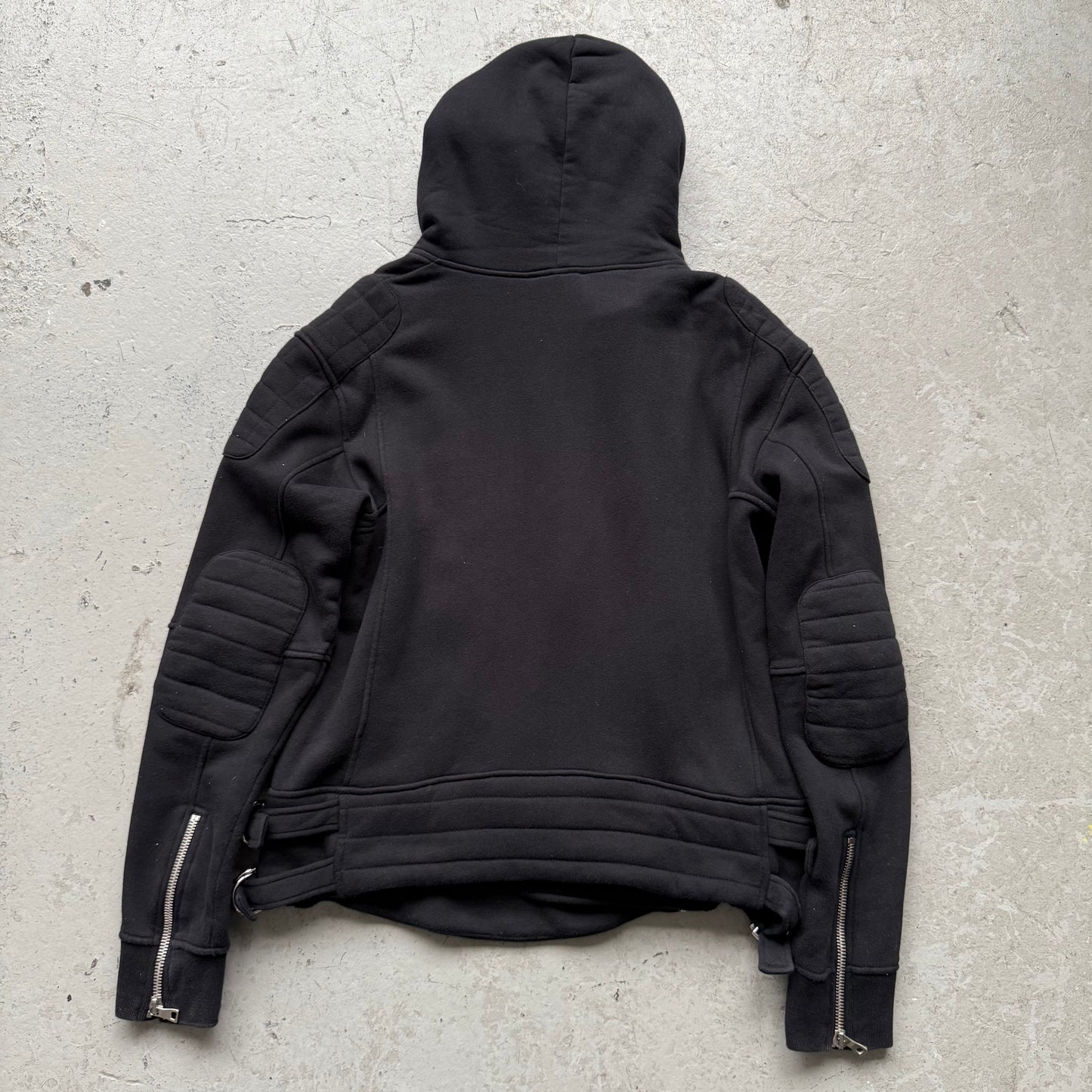 Balmain FW10 Decarnin Black Asymmetric Zip Up (XL)