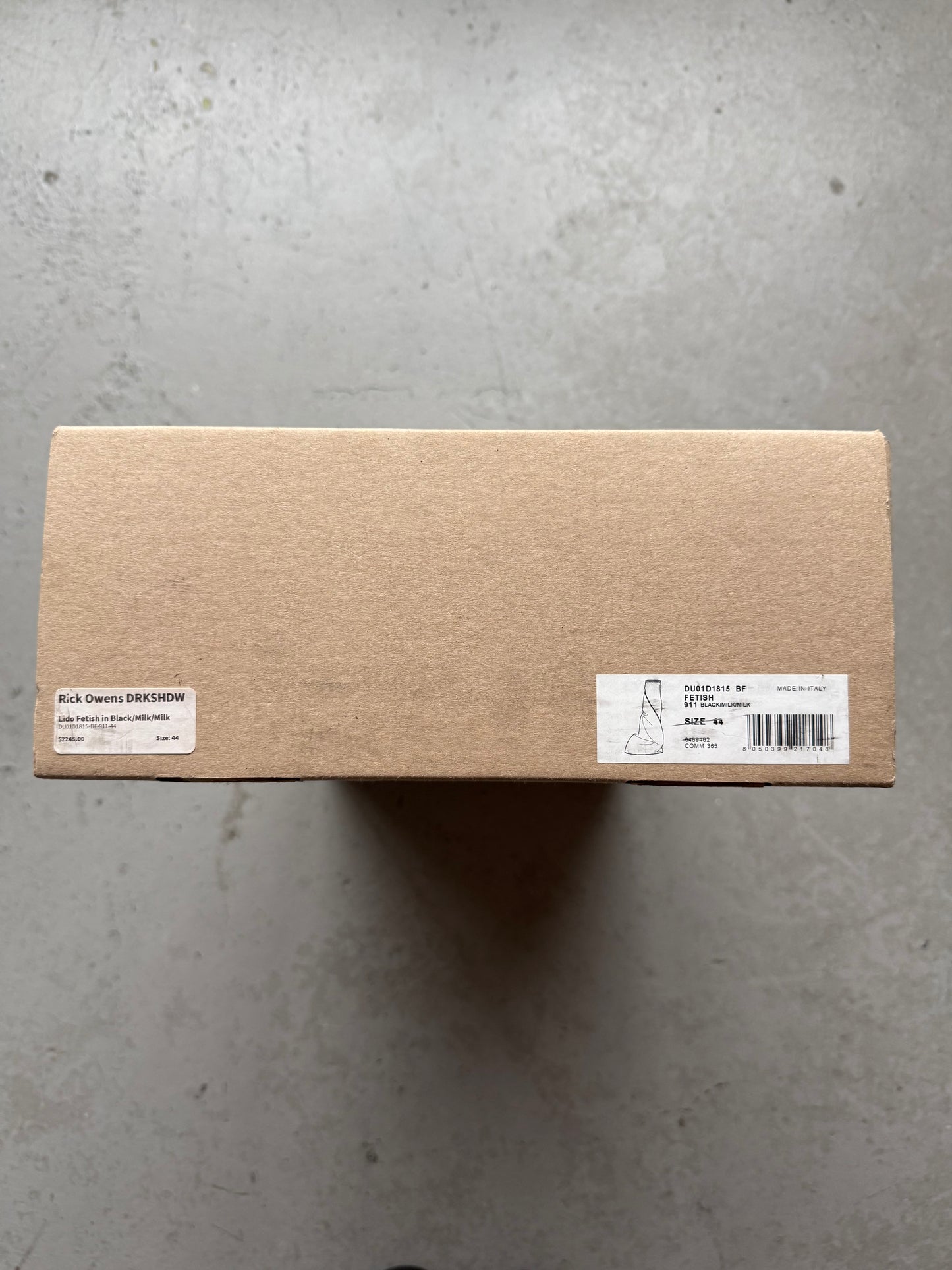 Rick Owens DRKSHDW LIDO Black Fetish Sneakers (44)