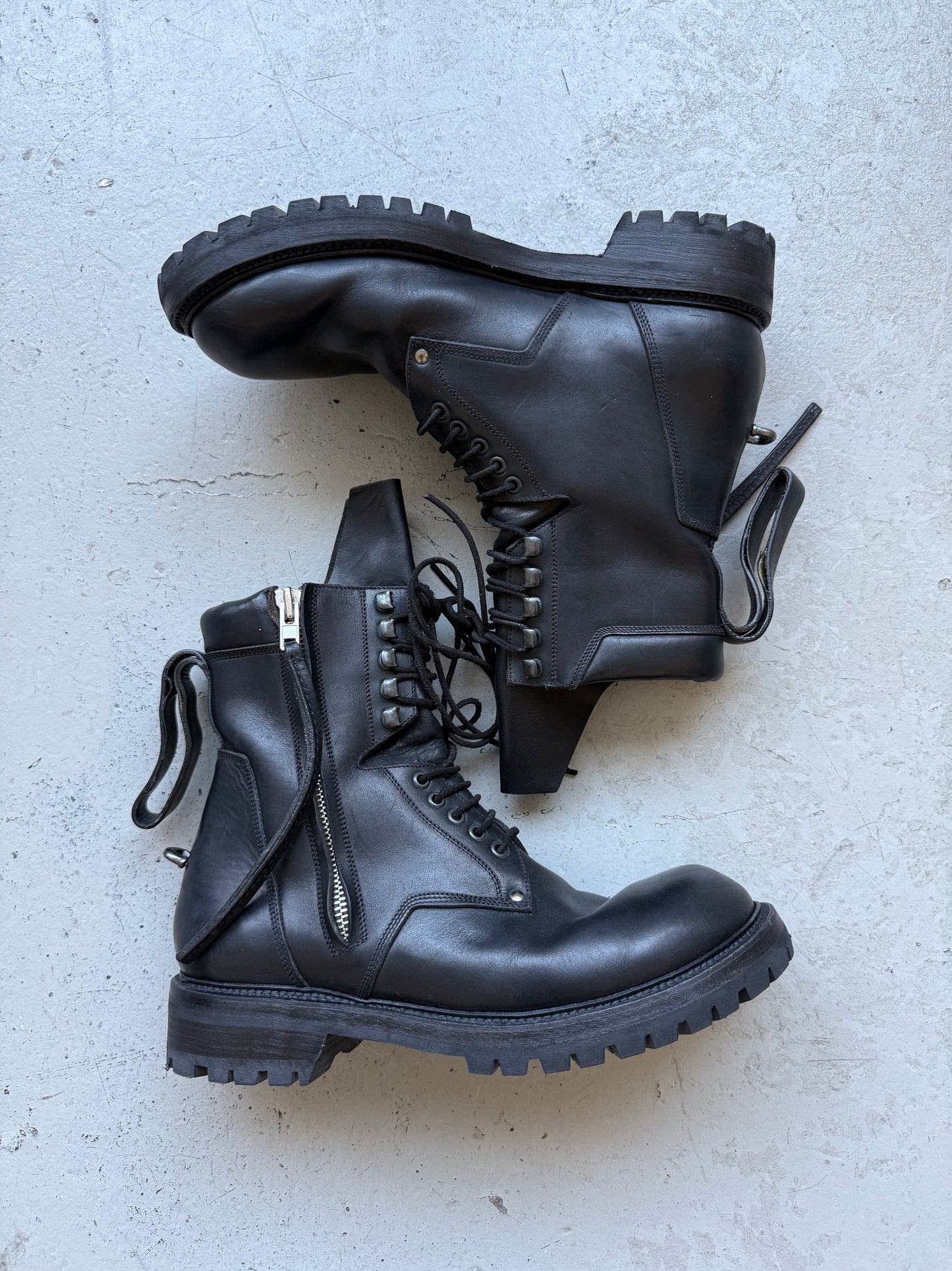 Rick Owens SS16 Cyclops Goodyear Combat Boots (45.5)