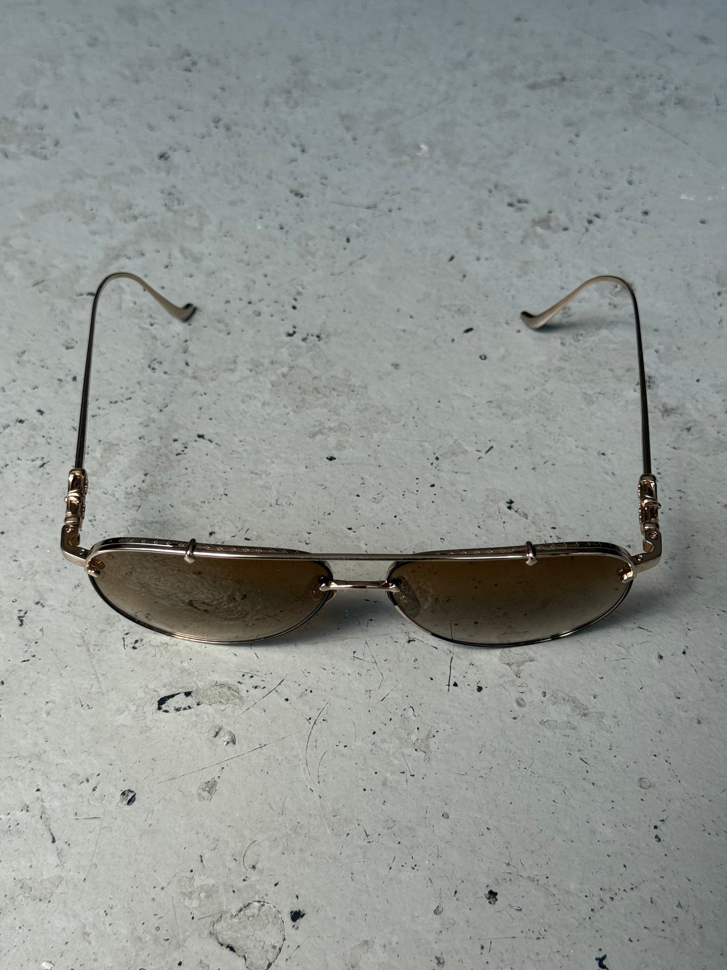Chrome Hearts Slurpstick Aviator Sunglasses (OS)