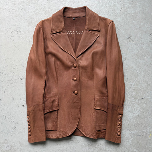 Isaac Sellam Brown Leather Blazer (40)