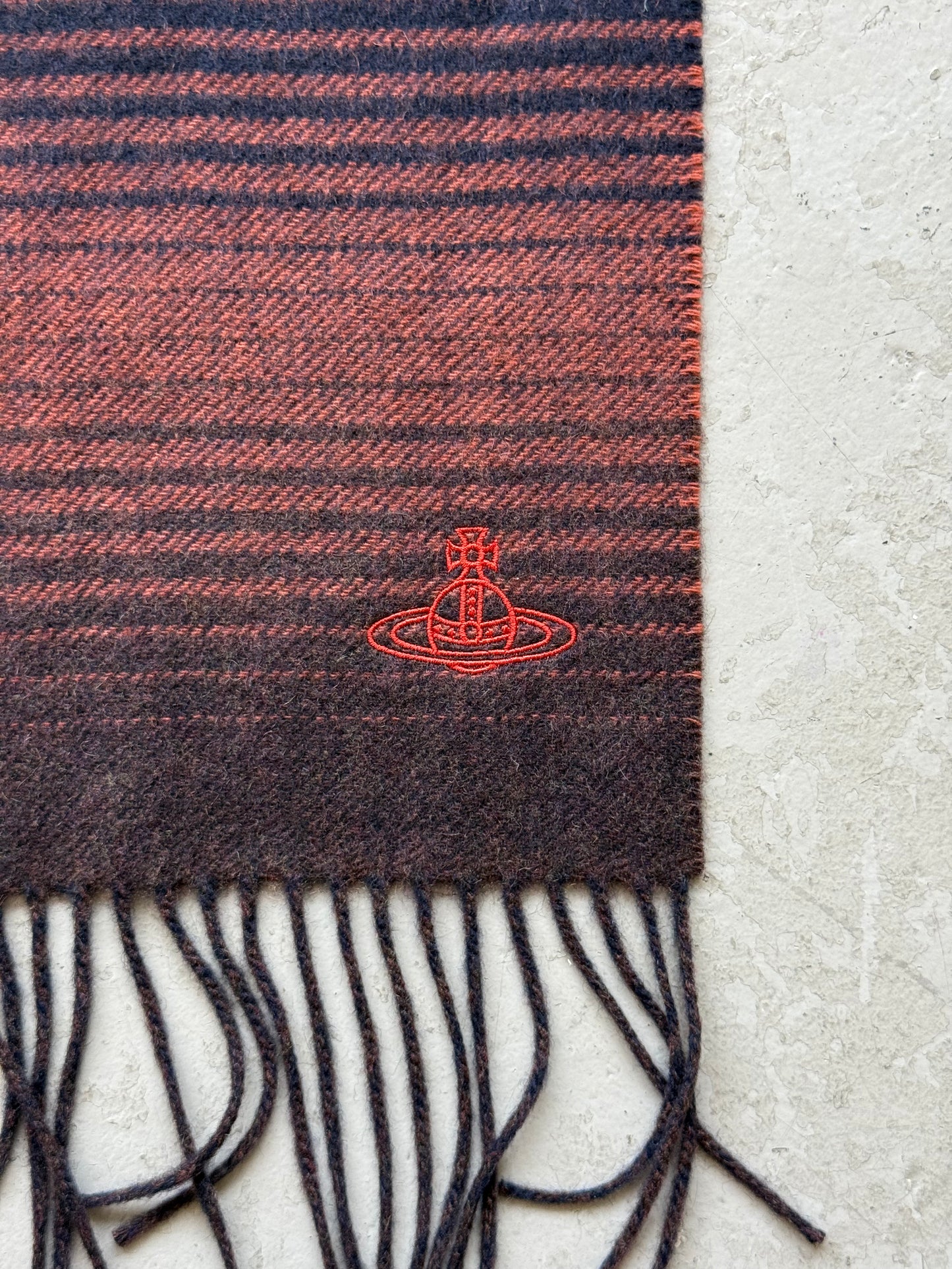 Vivienne Westwood Gradient Navy Scarf (OS)