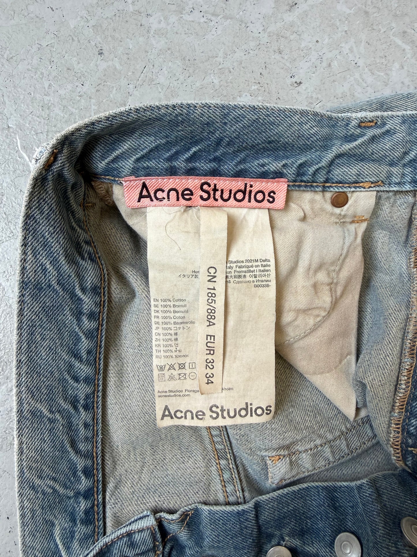 Acne Studios Light Wash Boot Cut Denim (32)