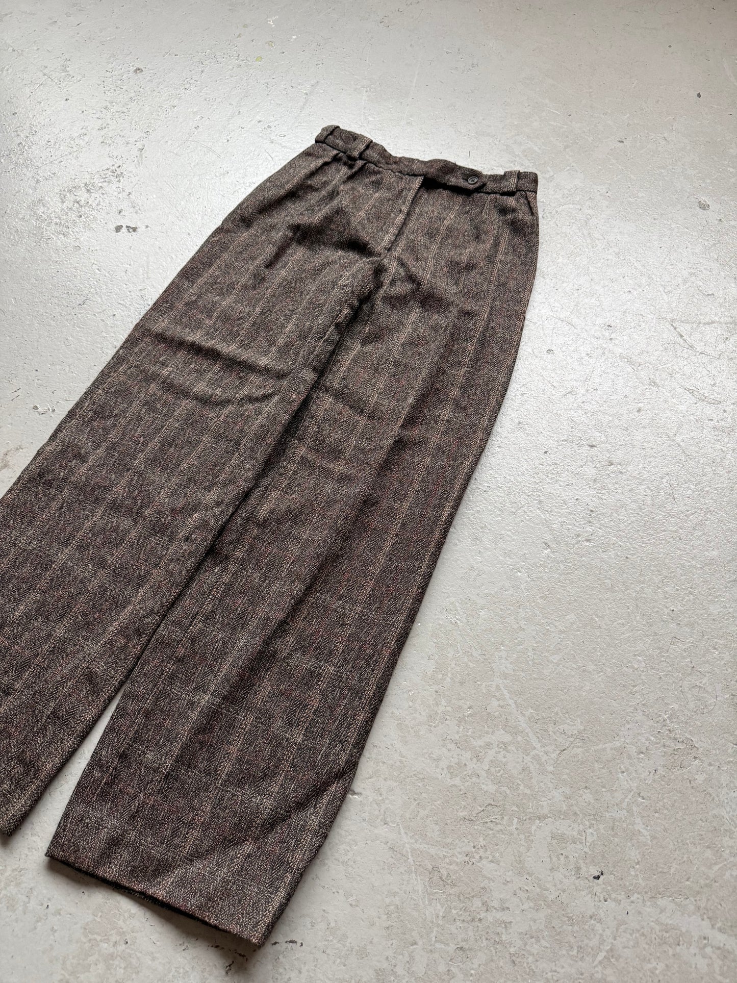 Dirk Van Saene Plaid Trousers (40)
