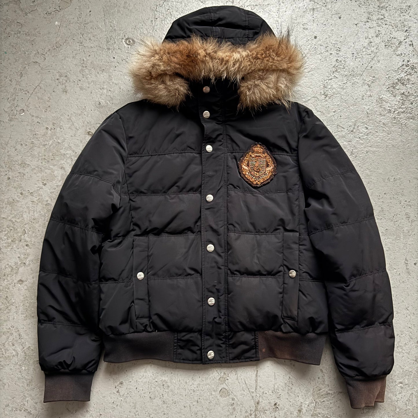 Moschino Black Fur Hooded Black Jacket (52)