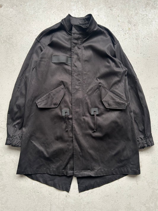 Misanthrope Black Tactical Trench Coat (S)