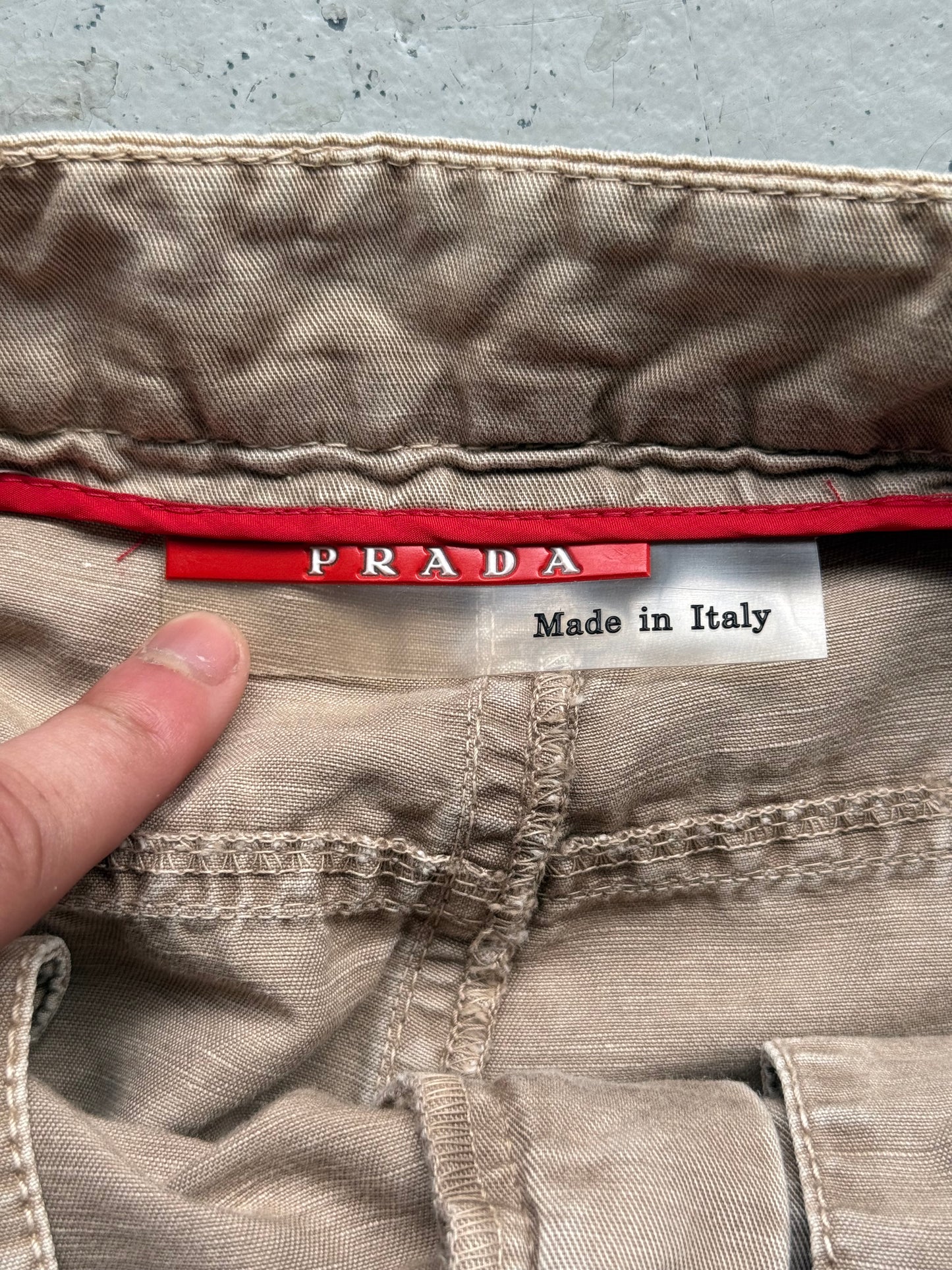 Prada Khaki Biker Pants (48)